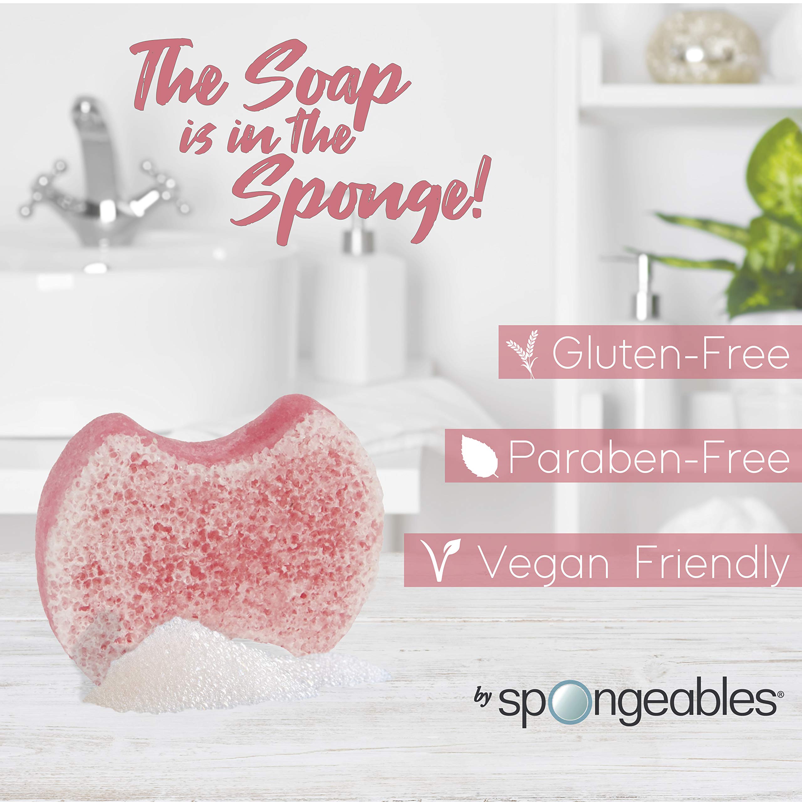 Spongables Lavender Pedi Scrub Foot Exfoliating Wash Sponge - 20+ Uses - 1 Count - Perfect for At-Home Pedicures & Soft Feet Care
