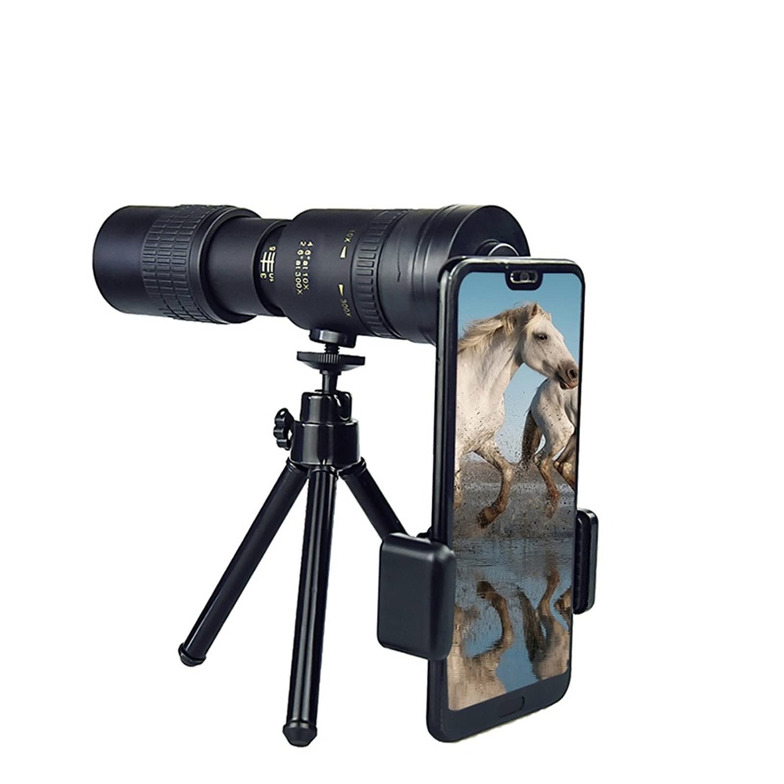 High Power Monocular Telescope with Tripod & Phone Holder - Portable 12x50 Zoom for Bird Watching, Hunting, Hiking & Outdoor Adventures