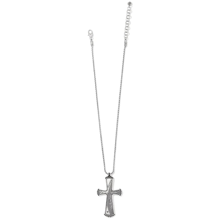 Brighton Essex Cross Necklace - Elegant Silver Religious Jewelry for Women, Perfect for Church, Weddings & Everyday Wear