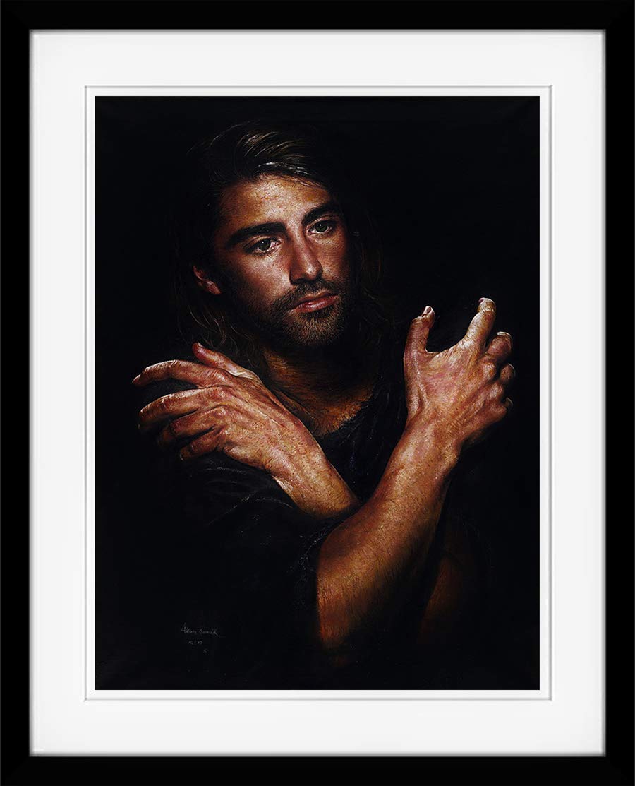 Akiane Kramarik 'I AM' 12x16 Art Print - Double Matted & Framed Wall Decor - Perfect for Living Room, Bedroom or Office