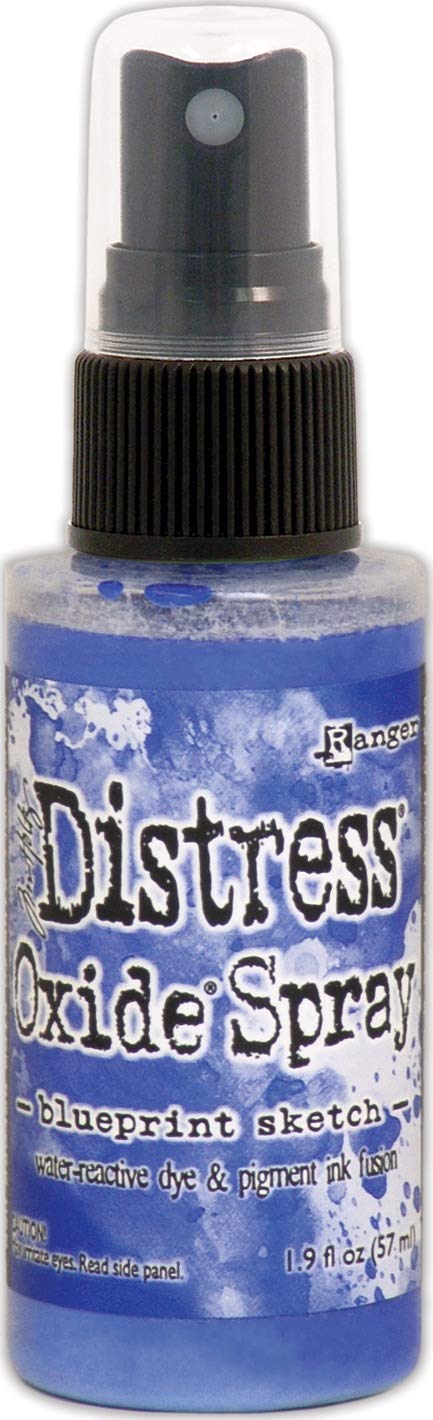 Tim Holtz Ranger Distress Oxide Spray - Blueprint Sketch | Acid-Free Ink Spray for Mixed Media, Cardmaking & Scrapbooking | Perfect for DIY Crafts, Art Journals & Vintage Projects