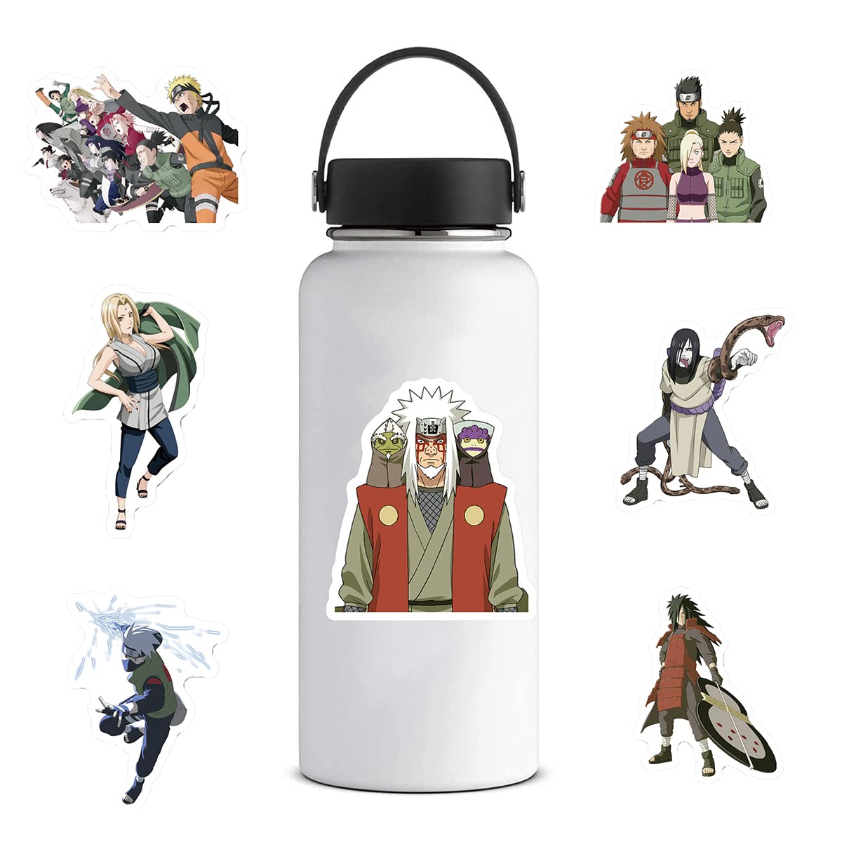 Naruto 100pcs Waterproof Vinyl Stickers - Anime Decals for Car, Motorcycle, Laptop, Bike, Skateboard, Snowboard, Luggage, MacBook, iPad | Perfect for Anime Fans, Personalizing Devices & Outdoor Gear