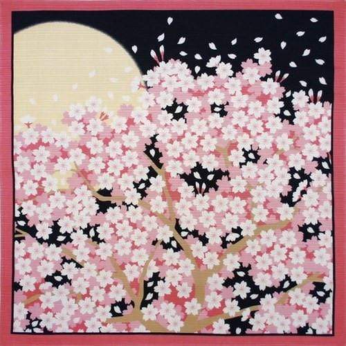 Maeda Senko Japanese Cotton Furoshiki Wrapping Cloth for Bento Lunch Box - Spring Sakura Floral Design | Eco-Friendly Food Wrap, Gift Packaging & Picnic Accessory