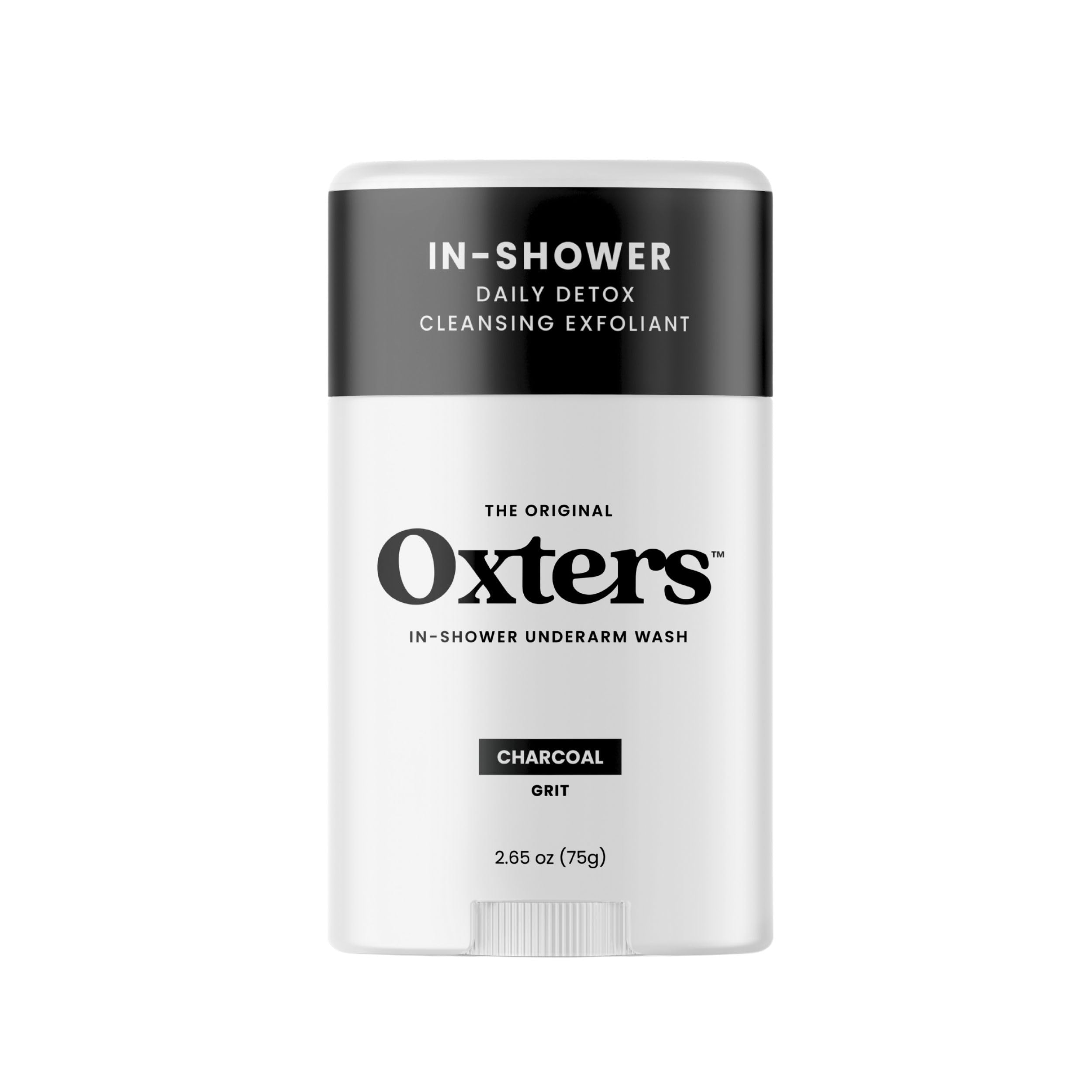 Natural Activated Charcoal Underarm Wash for Women & Men - Detoxifying Body Scrub with Sea Salt, Flaxseed & Shea Butter | In-Shower Exfoliator for Smooth Skin | Perfect for Post-Workout, Gym & Daily Cleansing Routine