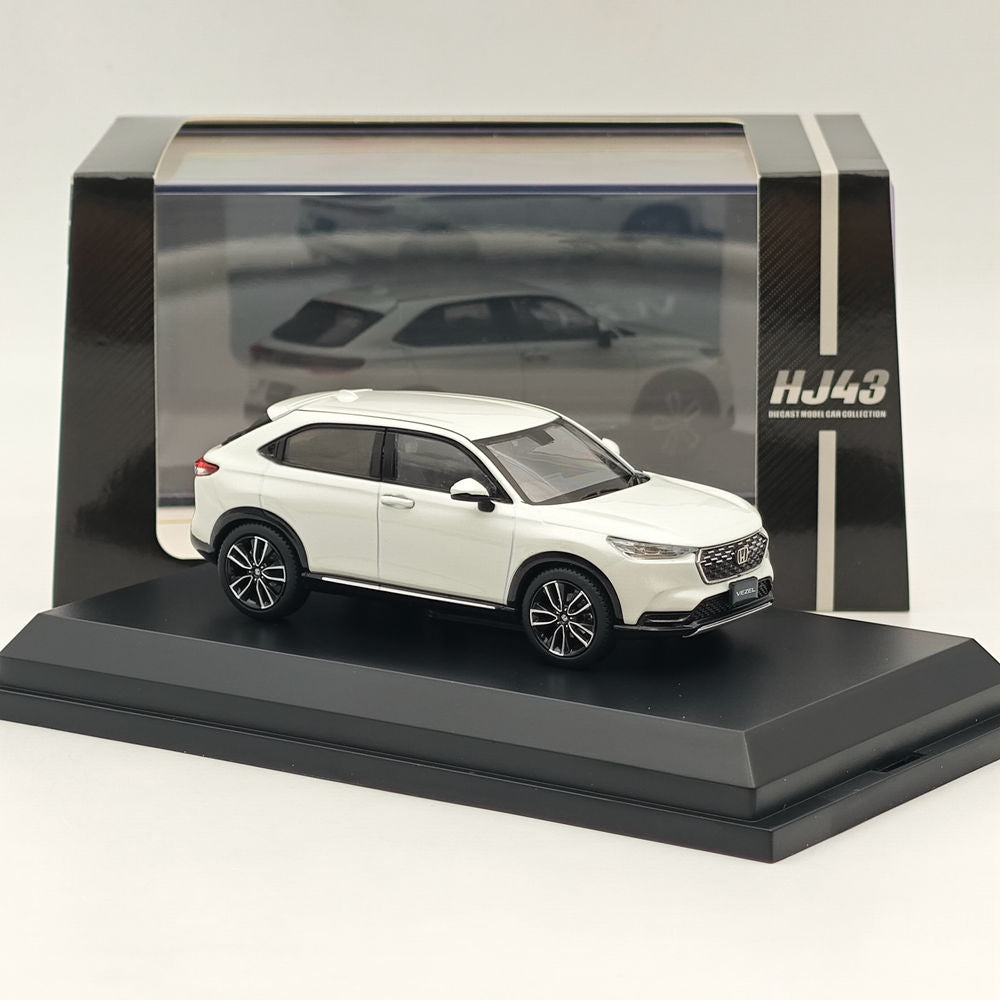 1/43 Scale Honda VEZEL Platinum White Diecast Model Car - Hobby Japan HJ433002PW - Collectible Miniature Vehicle for Display, Gifts & Car Enthusiasts