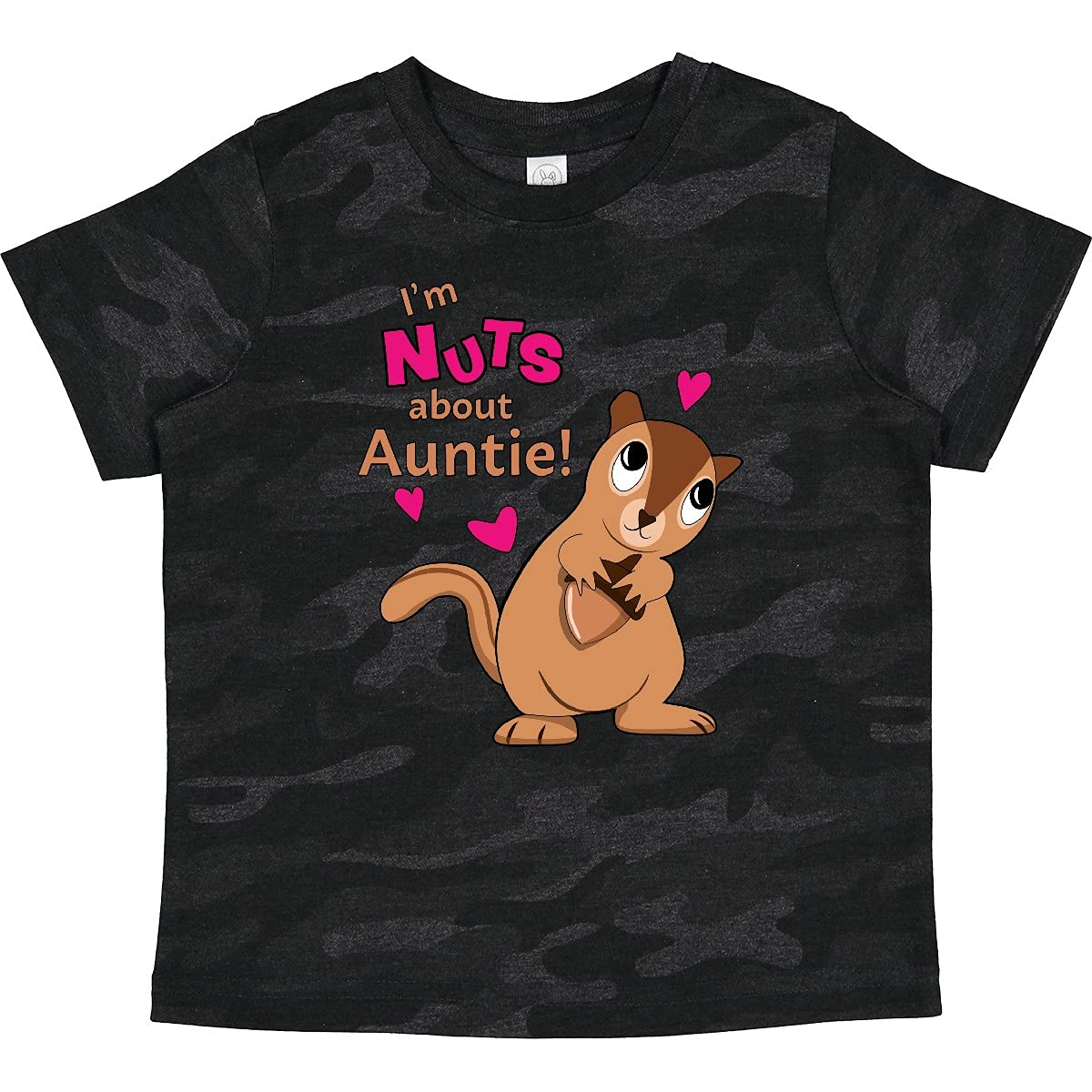 Inktastic 'I'm Nuts About Auntie' Cute Toddler T-Shirt - Soft Cotton Tee for Kids, Perfect Gift for Nieces & Aunts | Playdates, Family Gatherings & Special Occasions
