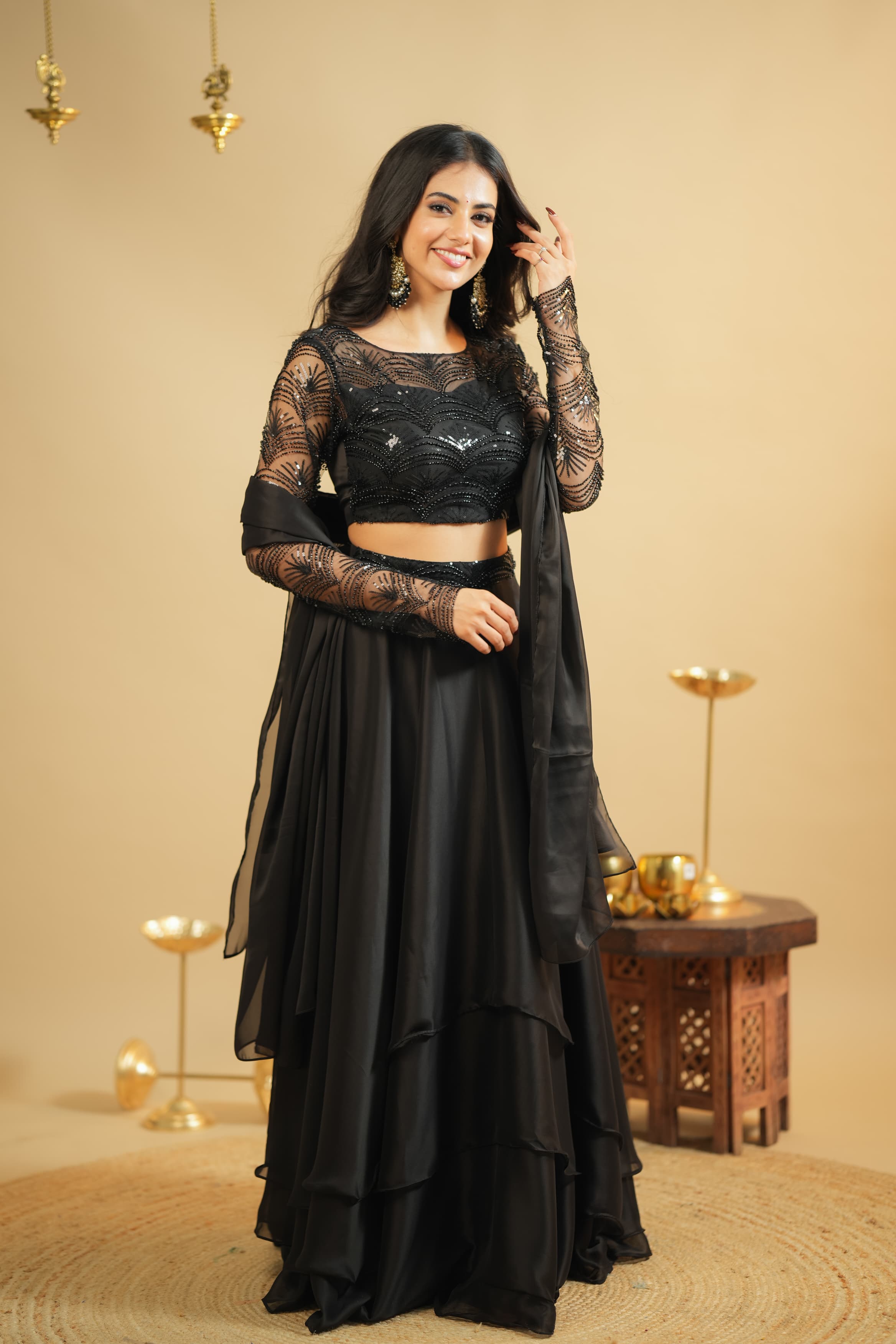 DD761 Vinisha Premium Designer Lehenga Choli for Women - Elegant Indian Bridal Wear for Weddings, Festivals & Special Occasions