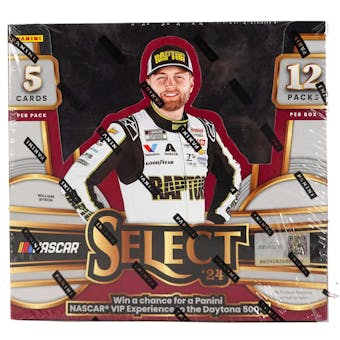 2024 Panini Select Racing Hobby Box - Premium NASCAR Trading Cards Collection for Collectors & Enthusiasts - Perfect for Sports Memorabilia Displays, Gifts, and Card Trading Events