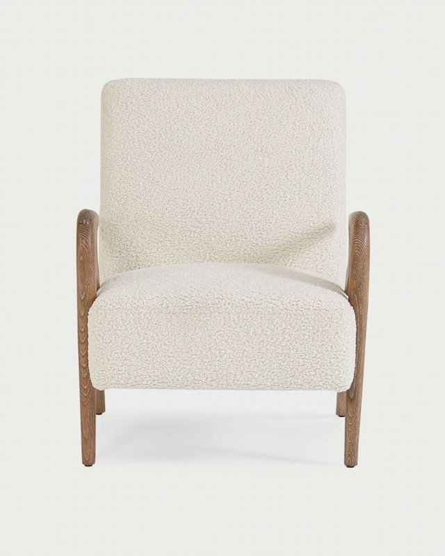 Handmade Designer Angelica Upholstered Lounge Armchair - Elegant Living Room Accent Chair for Home Decor & Relaxation