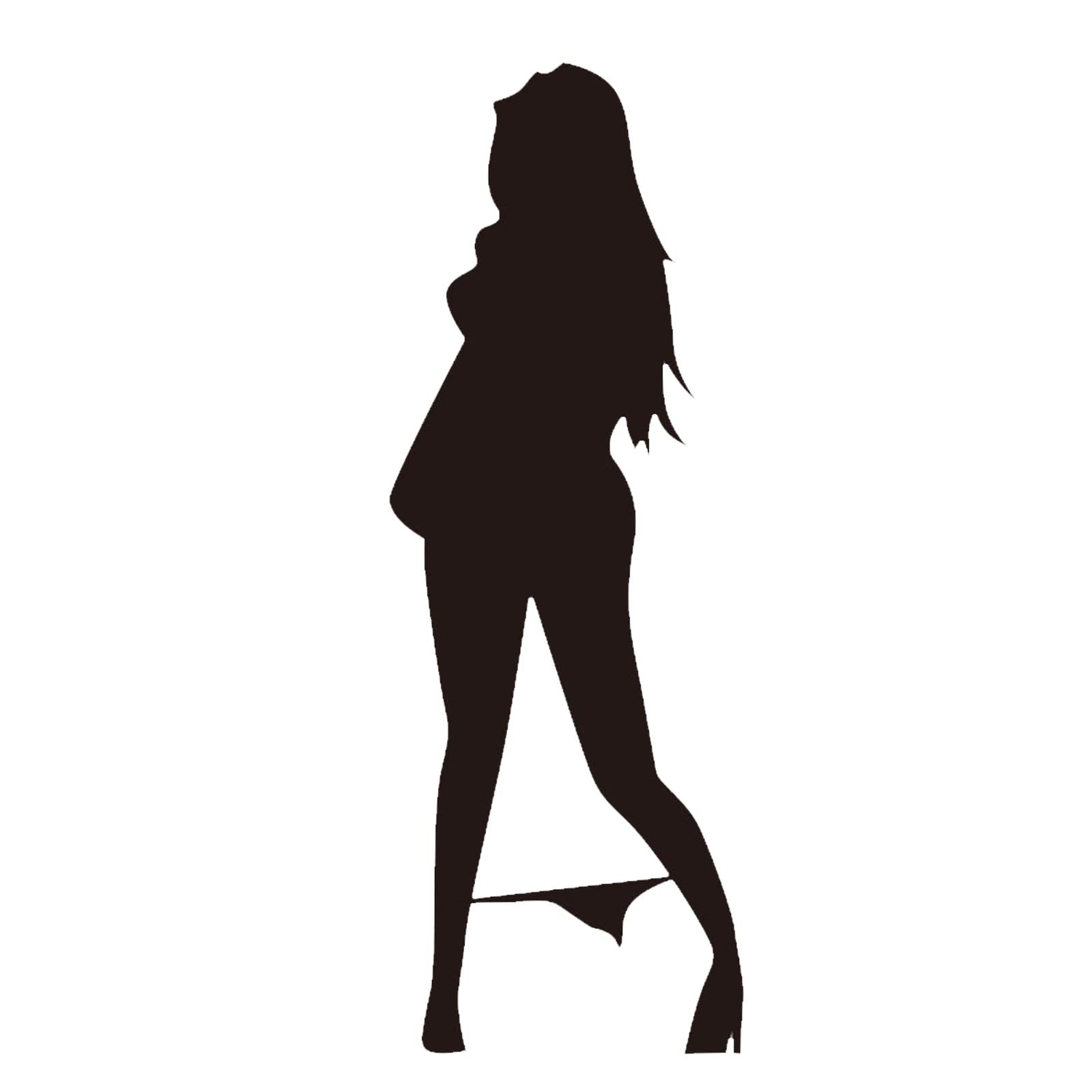 JSPOYOU Sexy Girls Wall Stickers - Self-Adhesive Vinyl Decals for Home, Bedroom, Study Room & Office Decor - Urban Art Stickers (Size B) - Perfect for DIY Wall Art, Teen Room Makeover & Apartment Decorating