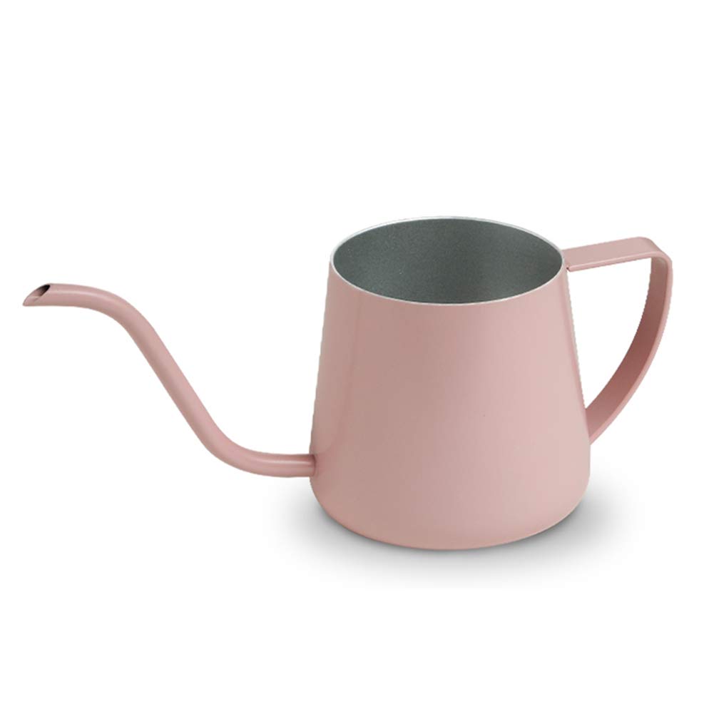 Stainless Steel French Press Coffee Maker with Insulated Pot & Long Narrow Spout - 240ml Pink GAOFENG for Espresso, Tea & Coffee Brewing - Perfect for Home, Office & Camping Use