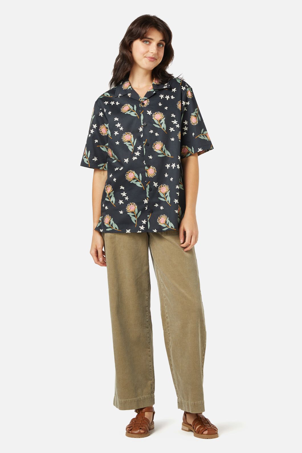 Premium Protea Hawaiian Shirt for Men - Breathable Floral Print Short Sleeve Button Up - Perfect for Beach Vacation, Summer Party & Tropical Getaways