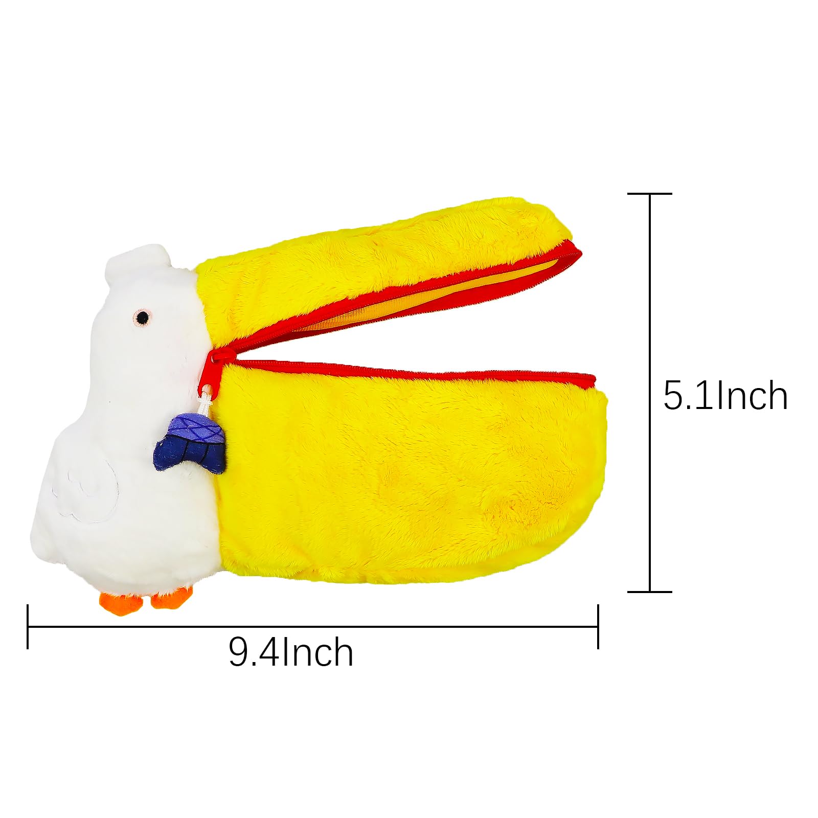 **Pelican Zipper Pouch Bag - Soft Makeup Cosmetic & Headphone Storage Bag for Women & Girls - Cute Small Handbag for Toiletries, Tools, Travel & Office Use - Perfect for Home, Work & On-the-Go**