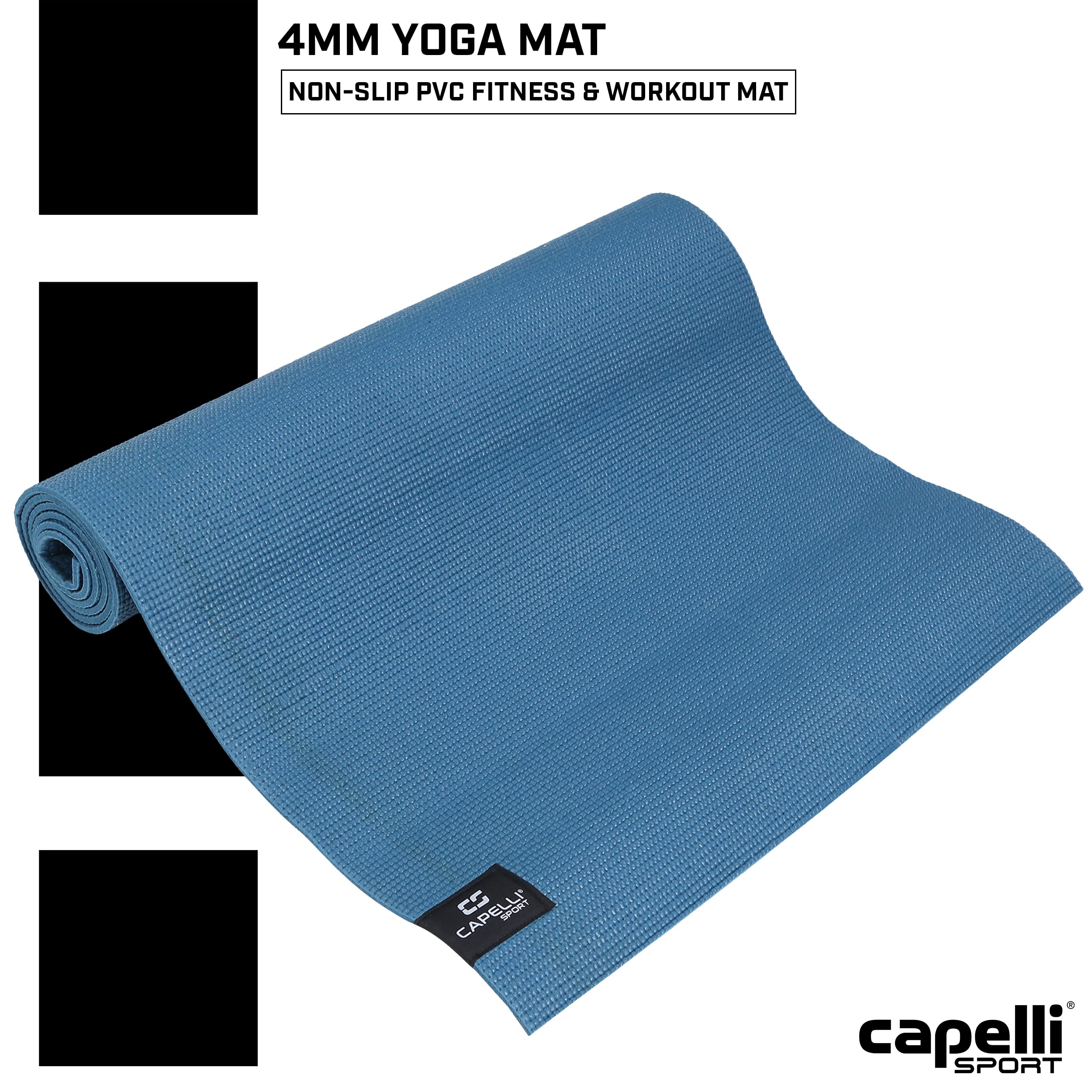 Premium Non-Slip Yoga Mat for Women & Men - Eco-Friendly TPE Exercise Mat with Carrying Strap - Ideal for Home Workouts, Hot Yoga, Pilates & Meditation