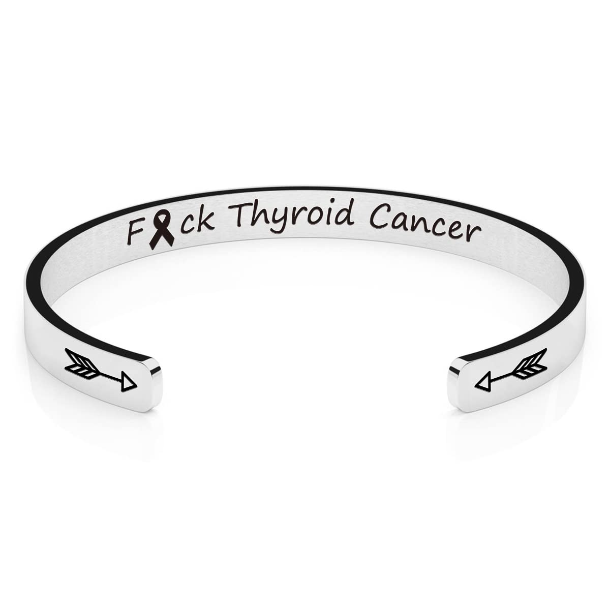 **Inspirational Cancer Survivor Bracelet for Women - Stainless Steel Engraved Cuff Jewelry - Thoughtful Birthday, Christmas Gift for Her - Perfect for Hope & Healing Journey**