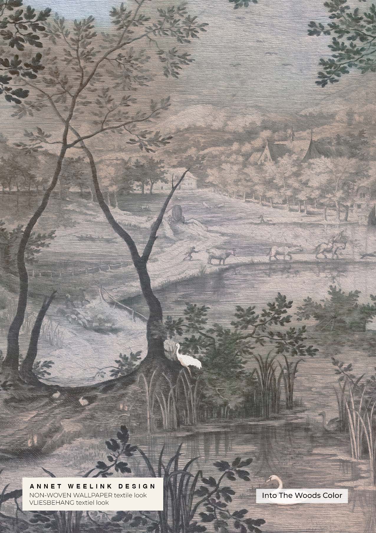 Into the Woods Wallpaper Sample - Premium Peel & Stick Wallpaper for Home Decor - Perfect for Living Room, Bedroom, and Nursery Renovation