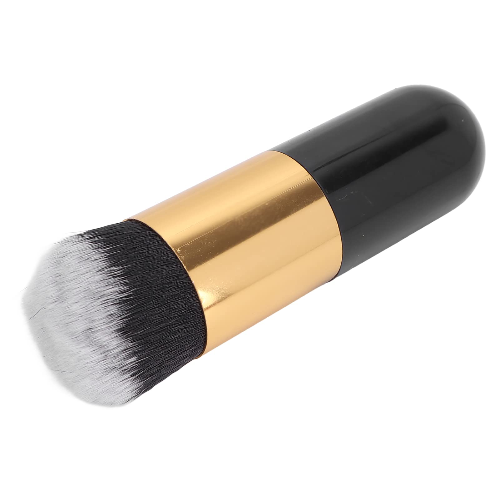 Premium Makeup Brush Set - Pointed Arc Shape Liquid Foundation & Blush Brush for Flawless Blending | Soft Synthetic Bristles for Daily Makeup (Black Gold) | Perfect for Professional Makeup Artists & Beauty Enthusiasts