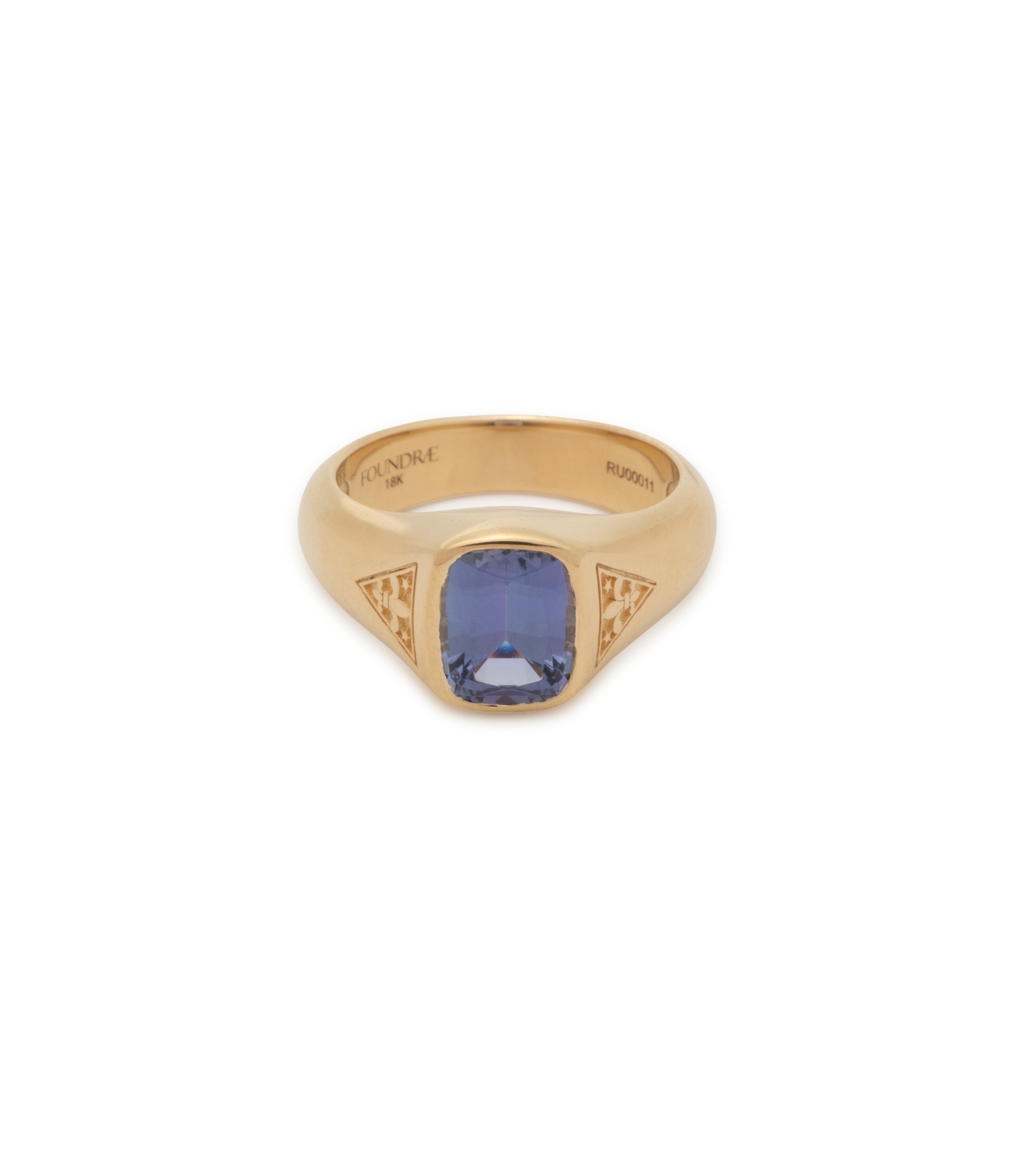 1.79 ct Natural Tanzanite Ring - Unique Internal Compass Design, Rare Gemstone Jewelry for Women - Perfect for Anniversary Gifts & Special Occasions