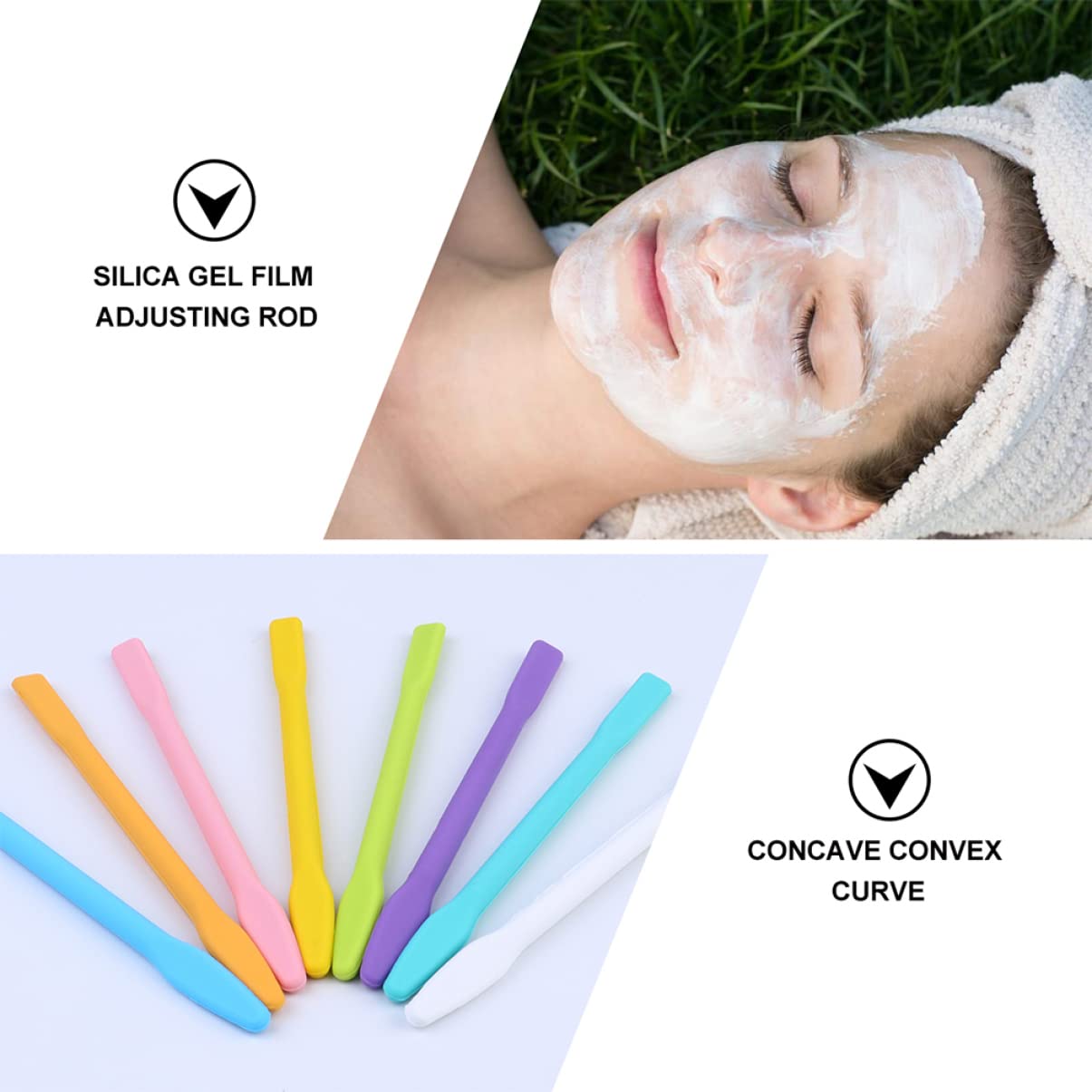 20 Pcs Silicone Mask Stirring Sticks - DIY Makeup Tool for Mixing Facial Masks, Mud Masks & Skincare Products | Perfect for Spa, Beauty Salon & At-Home Skincare Routine