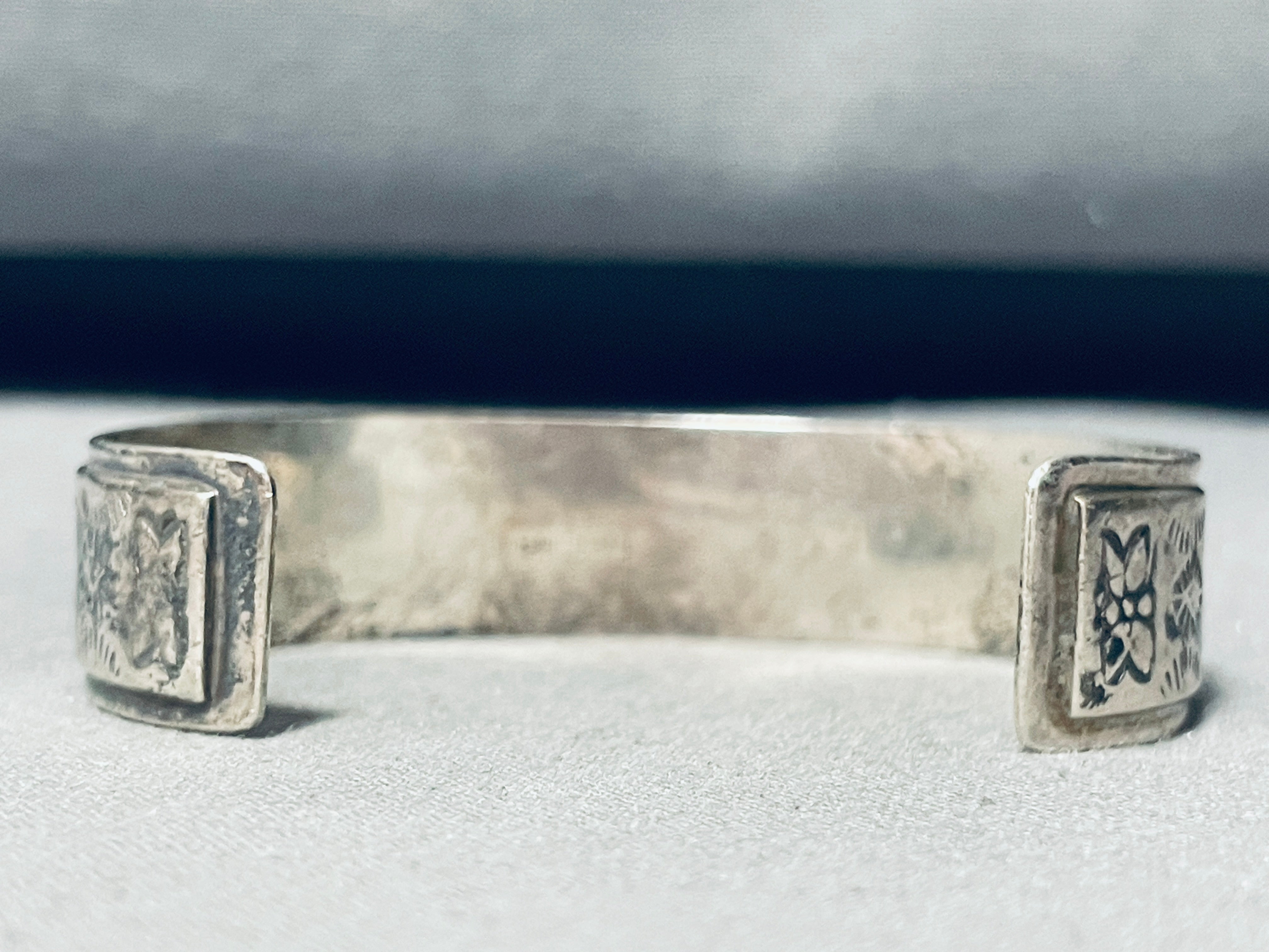 5.5 Inch Vintage Yei Native American Navajo Sterling Silver Inlay Bracelet for Women - Handmade Southwest Jewelry for Boho Fashion & Spiritual Healing