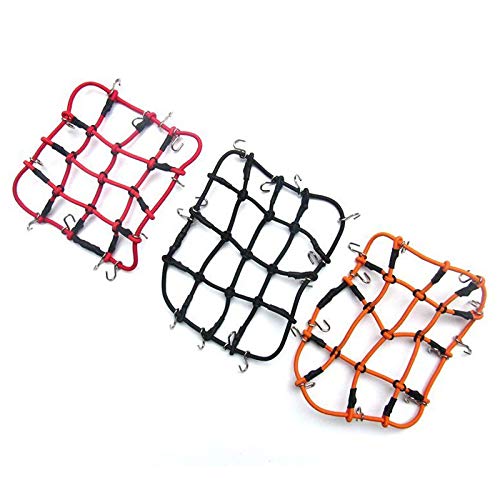 1/12 Scale RC Car Parts & Accessories - Elastic Luggage Net for MN D90 D99 MS Models (Black) | Perfect for Off-Road Adventures & RC Car Storage