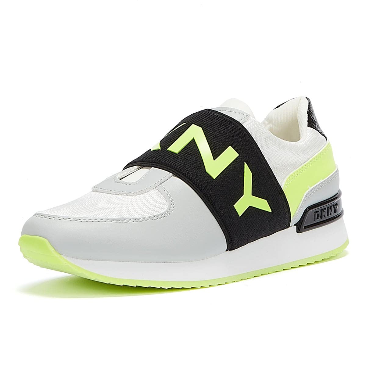 DKNY Cara Lace Up Women's Silver Sneakers - Fashionable Comfort Shoes for Walking, Running & Casual Wear | Perfect for Workouts, Travel & Everyday Style