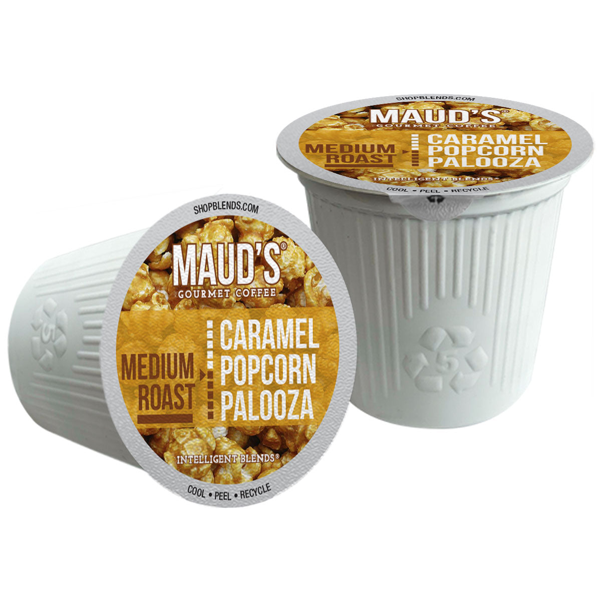 Premium Maud's Caramel Popcorn Flavored Medium Roast Coffee Beans - Perfect for Office Snacks, Movie Nights & Gift Giving