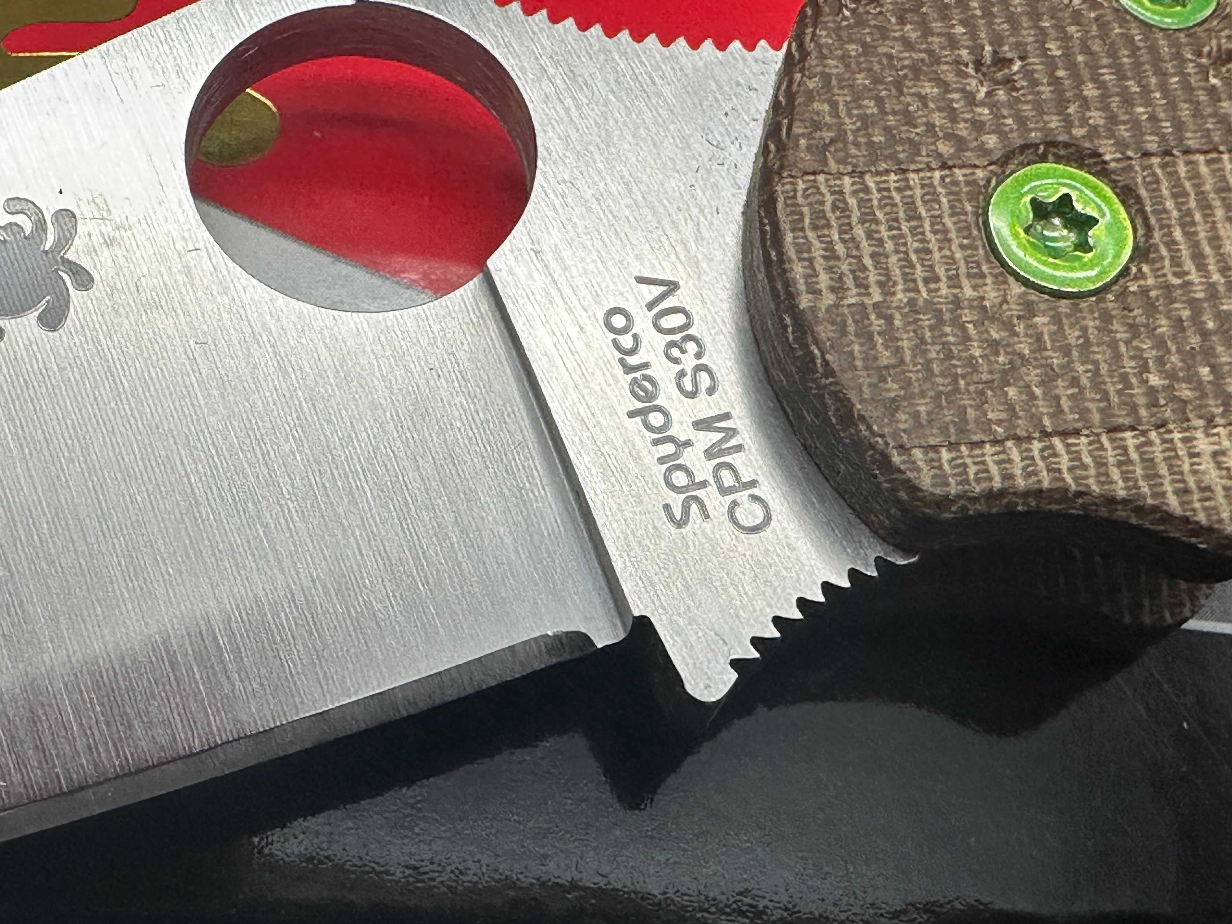 Spyderco Paramilitary 2 Folding Knife with Premium Micarta Handle & S30V Steel Blade - EDC, Outdoor Survival, Camping, Hunting Gear