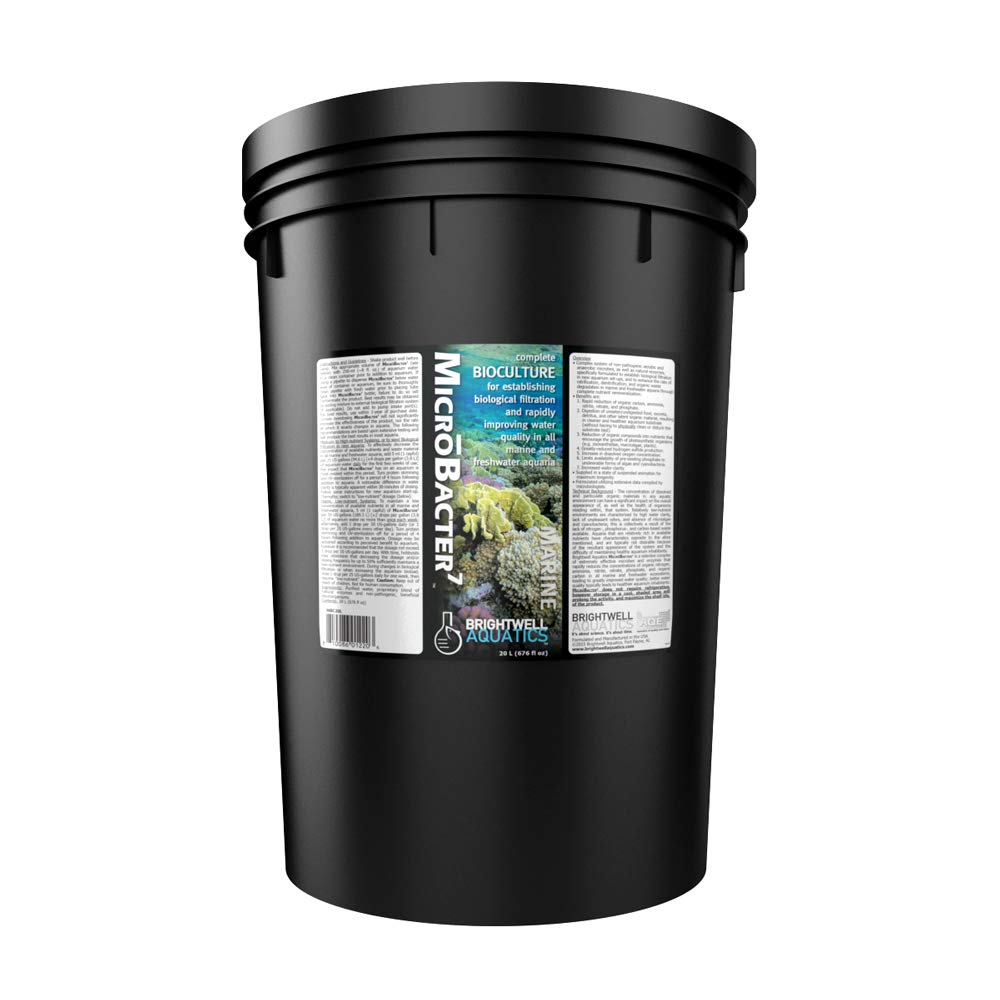 MicroBacter7 - Beneficial Bacteria & Water Conditioner for Saltwater & Freshwater Aquariums | Quickly Populates Biological Filter Media | Perfect for New Tank Setup, Fishless Cycling & Water Quality Maintenance