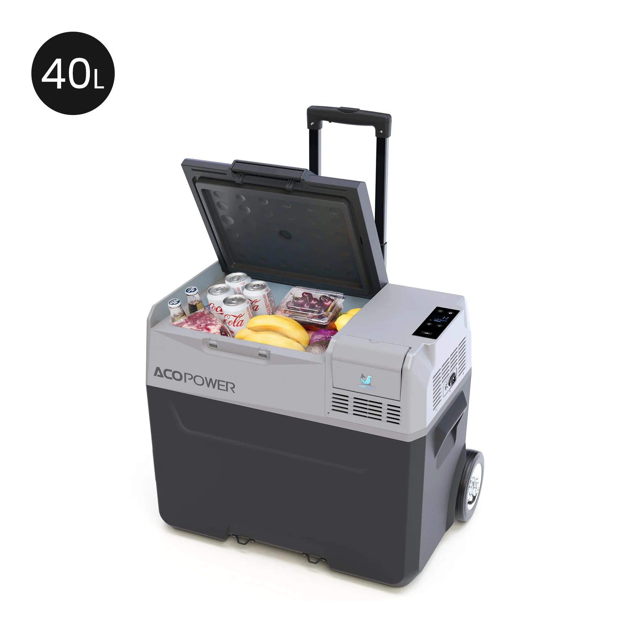 ACOPOWER LiONCooler Pro Portable Solar Fridge Freezer - 12V/24V Car & Off-Grid Refrigerator for Camping, RV, Road Trips & Outdoor Adventures