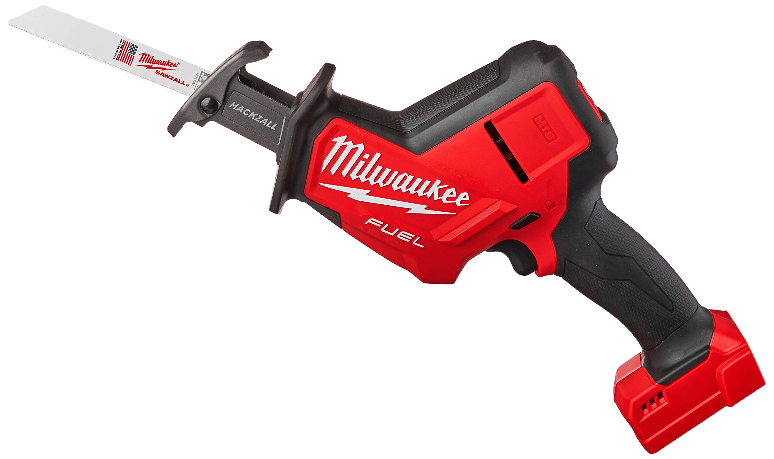 Milwaukee 2719-20 M18 Fuel Hackzall Reciprocating Saw (Bare Tool) - Red & Black - Cordless Power Tool for Cutting Wood, Metal & PVC - Perfect for Construction, Demolition & DIY Projects