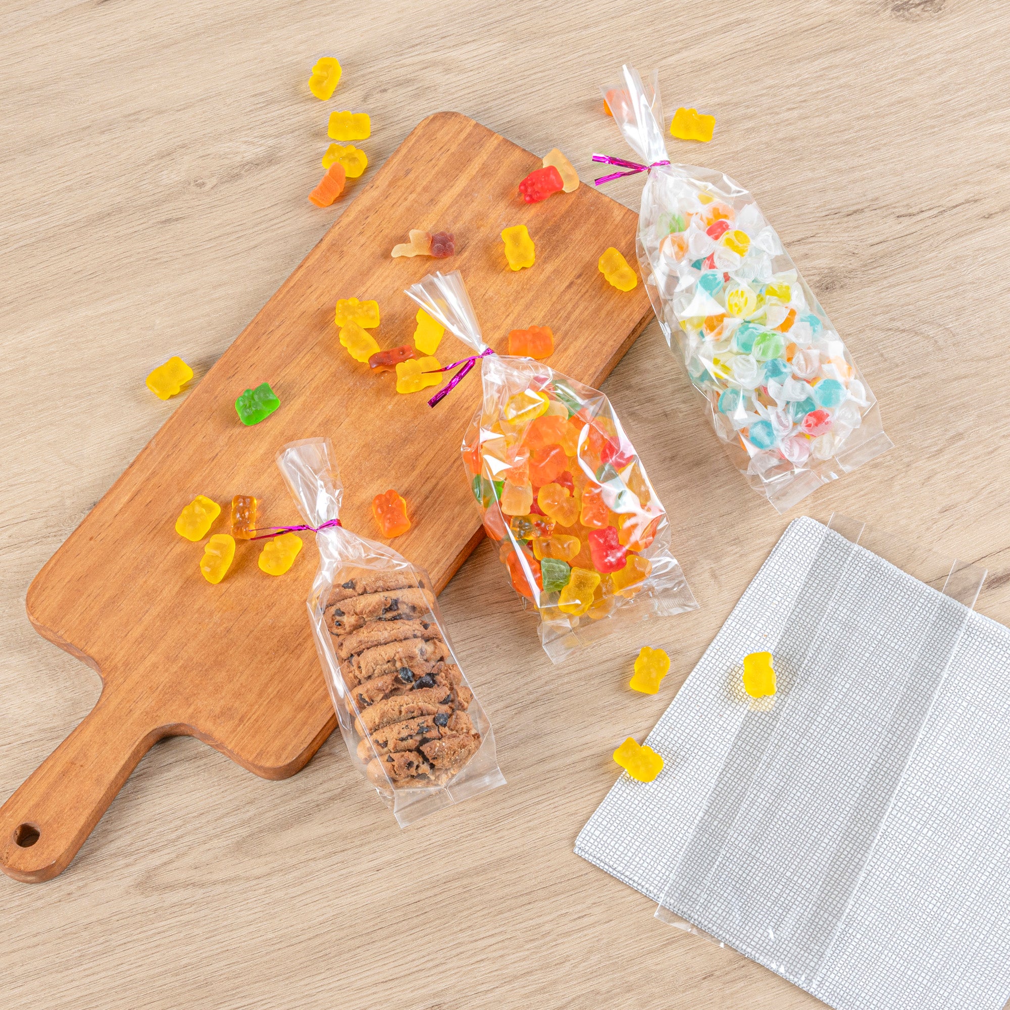 Clear Plastic Gusset Bags - 3