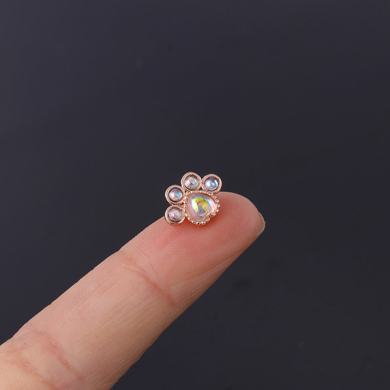 20G Cartilage Tiny Stud Earrings - Cute Opal Stud Earrings for Women | Perfect for Daily Wear, Parties & Gifts | HSPJ310
