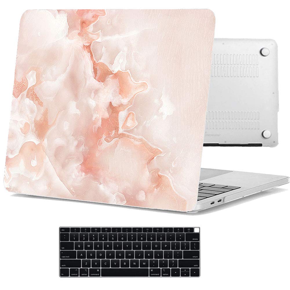 MacBook Air 13 Inch Case 2019 2018 Model A1932 - Hard Rubberized Protective Cover with Custom Design for Retina Display & Touch ID (Jade Green) - Perfect for Work, Travel & School