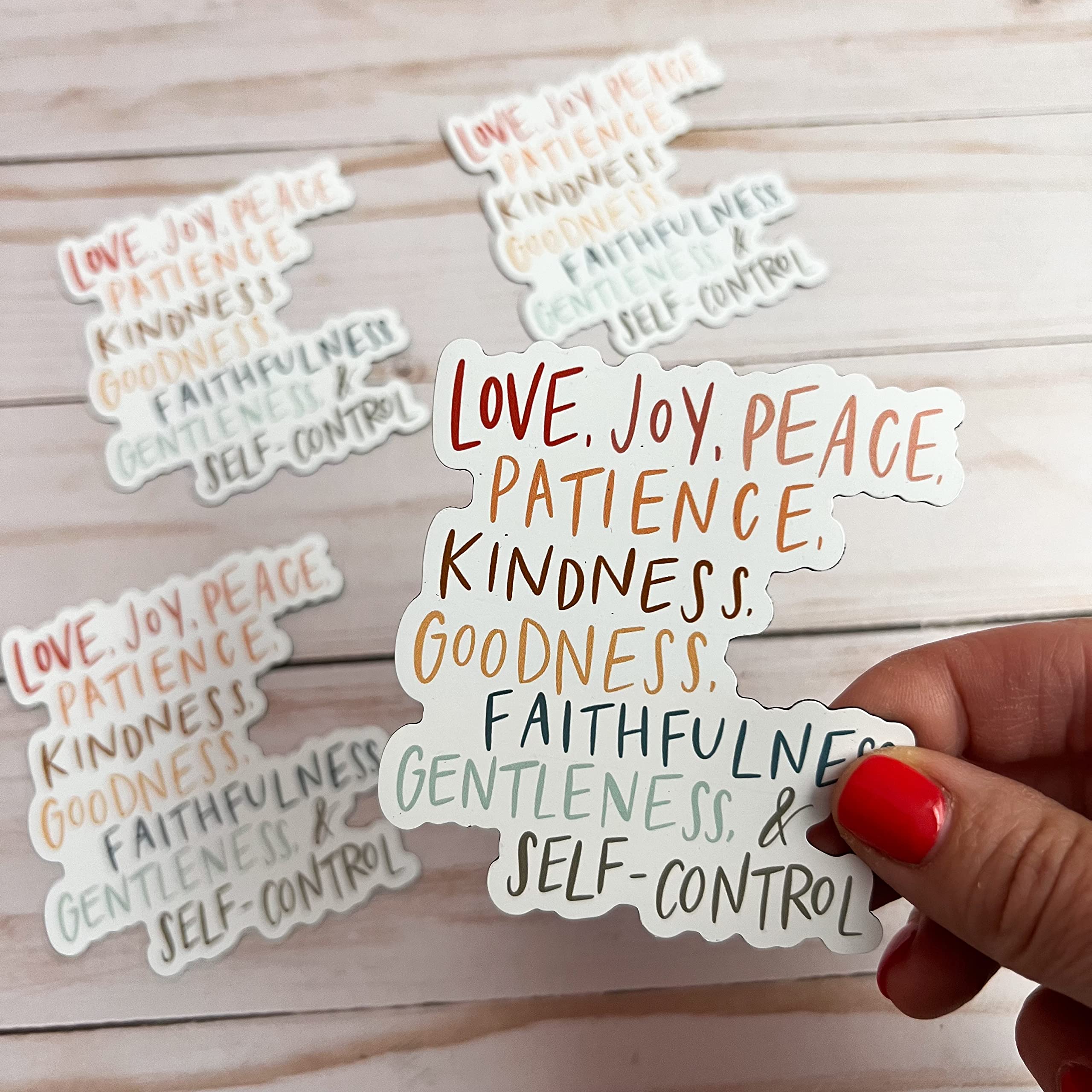 Fruit of the Spirit Refrigerator Magnets - Christian Faith Bible Verse Fridge Magnets for Home, Office & Church Decor | Jesus Inspired Religious Kitchen Accessories
