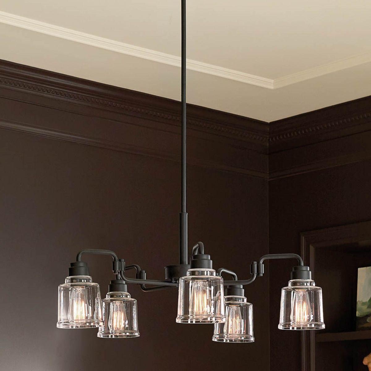 Elegant Aivian Crystal Chandelier - Modern Ceiling Light Fixture for Dining Room, Living Room & Bedroom Decor | Energy Efficient LED Lighting