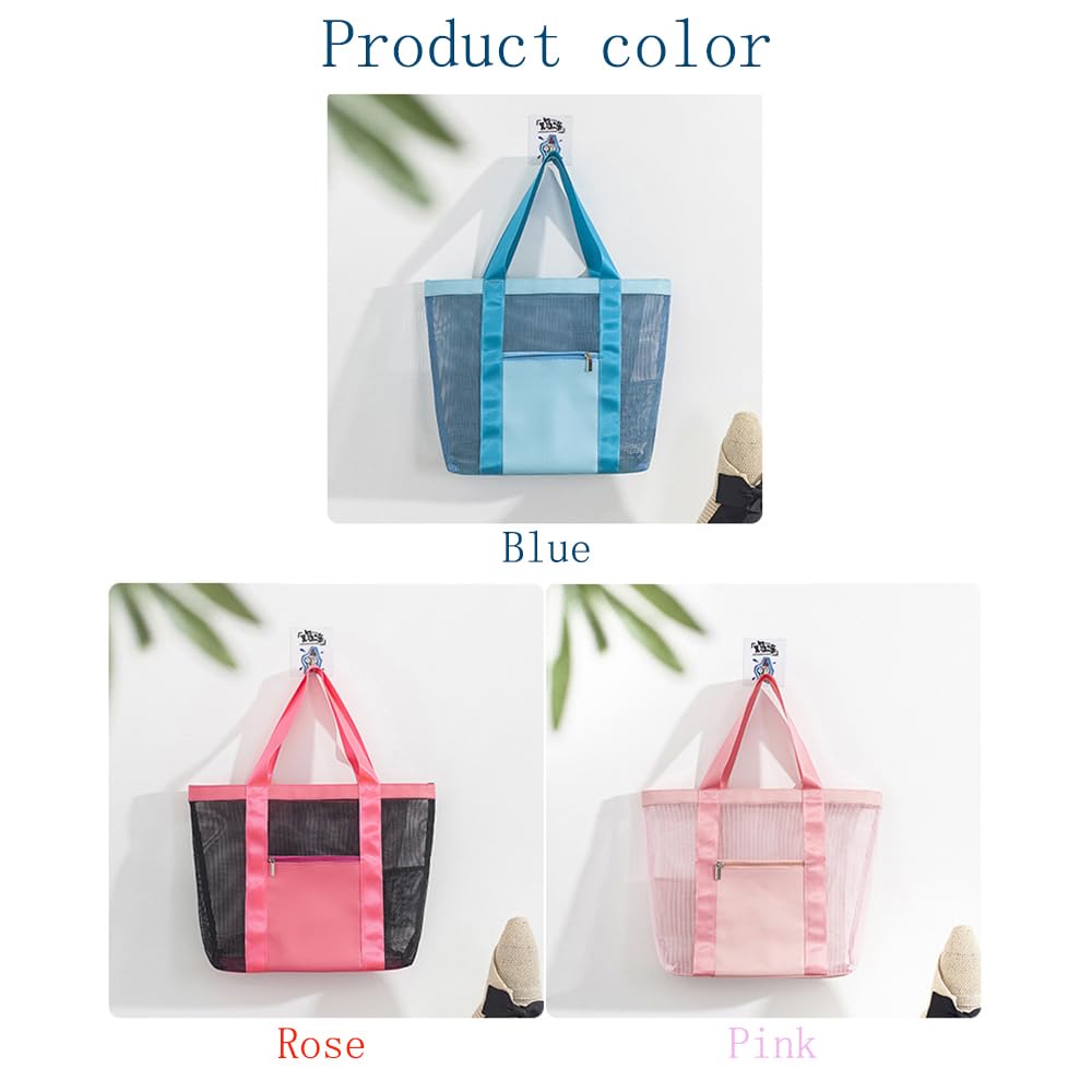 Foldable Mesh Hobo Bag for Women - Lightweight Beach Tote for Shopping, Travel, Picnic & Vacation - Perfect for Summer Outings, Pool Parties & Outdoor Adventures