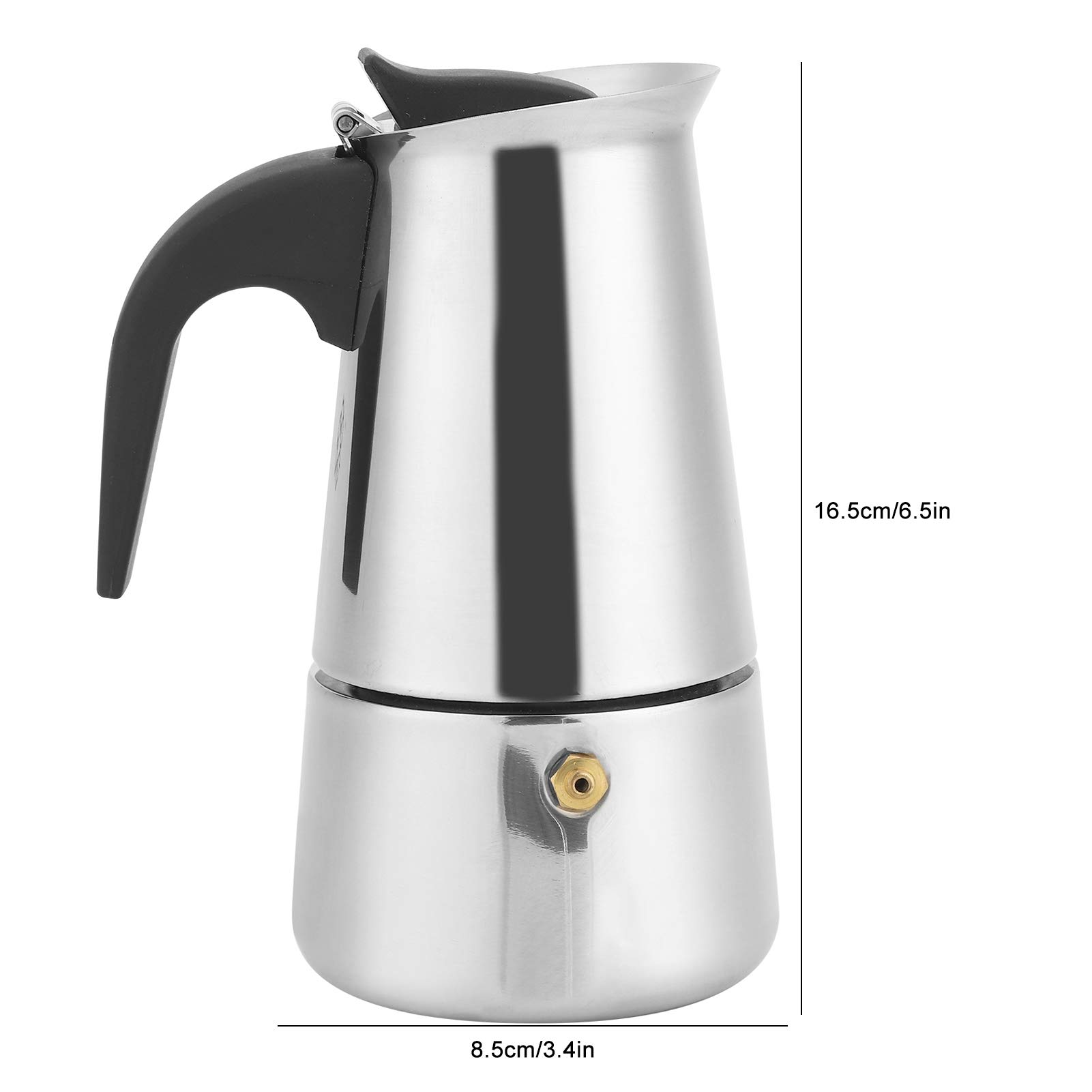 200ml Portable Stainless Steel Coffee Maker & Kettle - Compact Travel Coffee Pot for Office, Home, Kitchen & Camping | Drip Coffee Brewer for Espresso, French Press & Pour Over | Ideal for Coffee Lovers, Baristas & Outdoor Enthusiasts