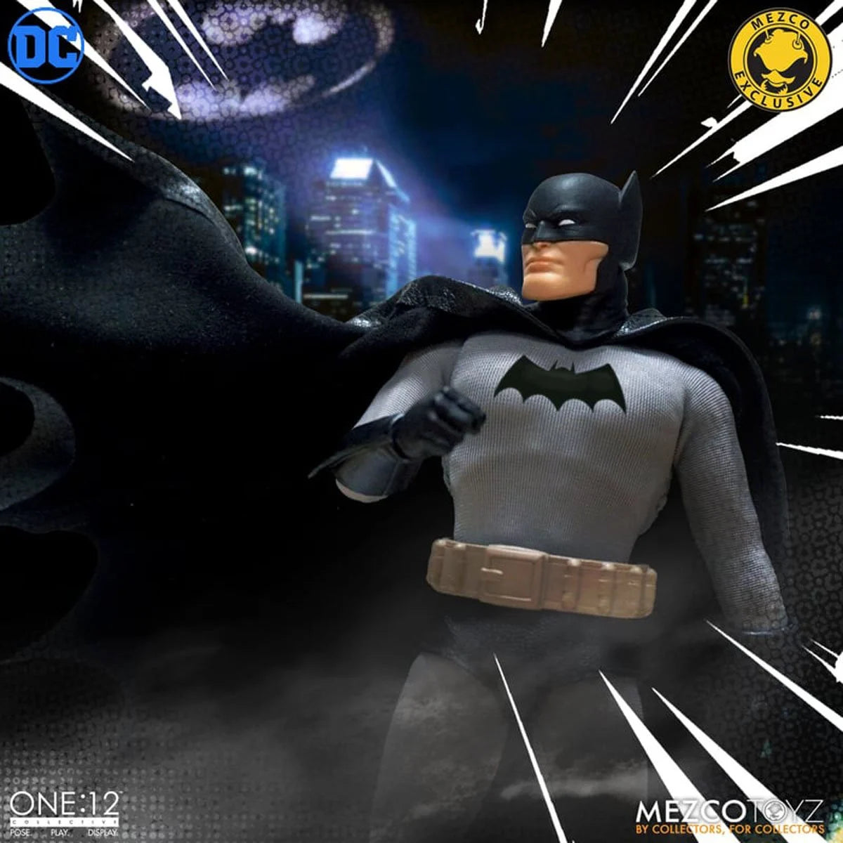 Batman Golden Age Caped Crusader Edition One:12 Scale Action Figure - Collectible DC Comics Superhero for Display & Gifts