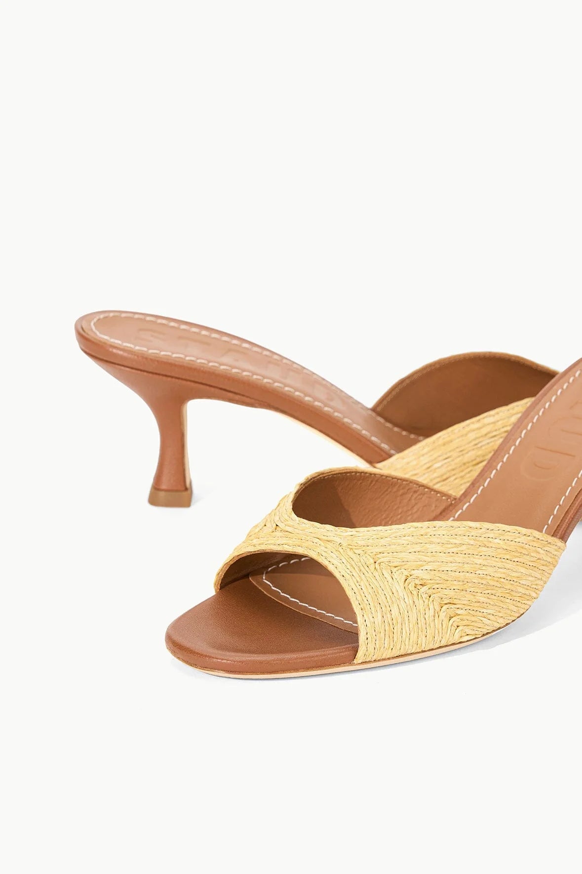Brigitte Mule Natural Raffia Women's Sandals - Comfortable Summer Slides for Beach, Vacation and Casual Outfits