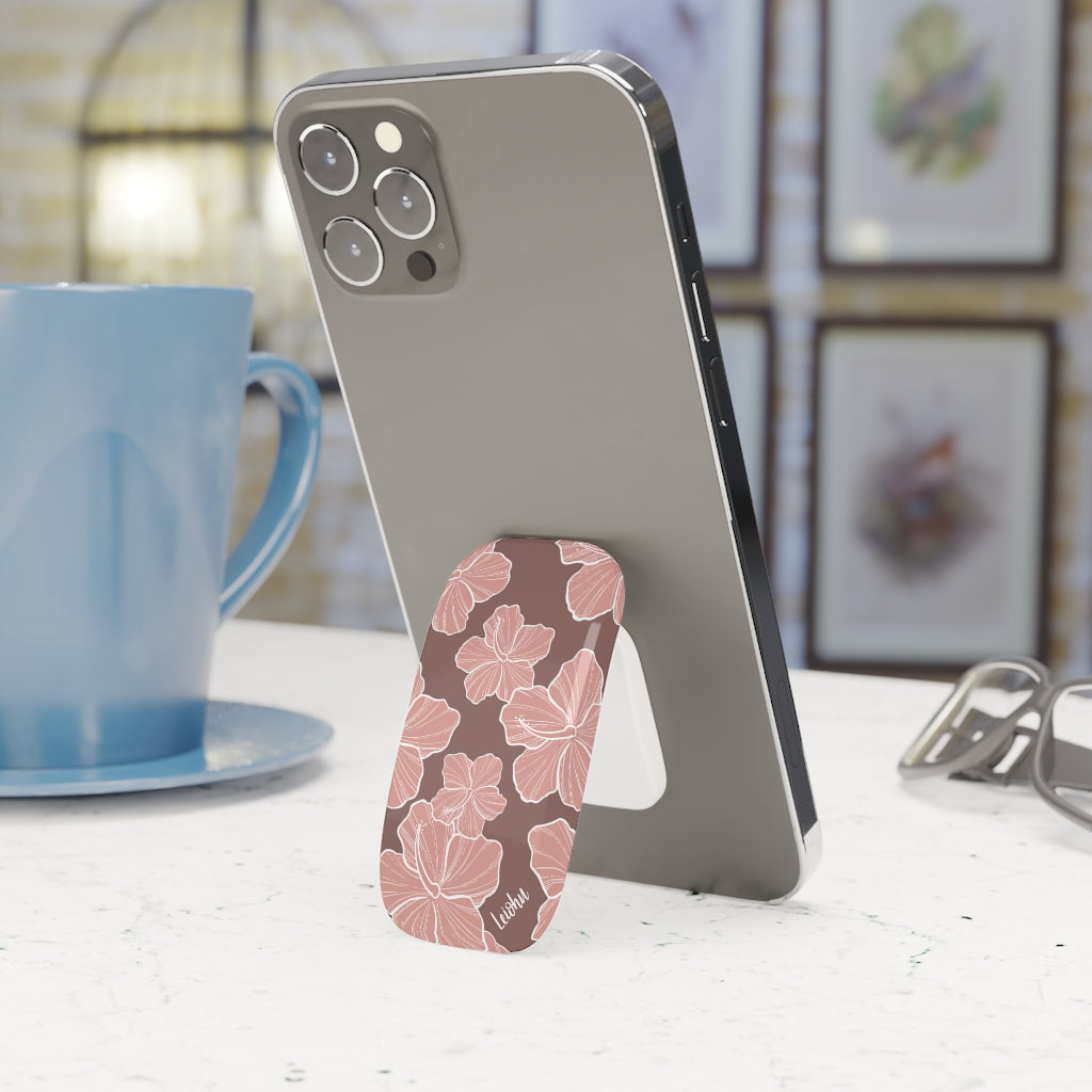 Hibiscus Dream Phone Grip - Non-Slip Phone Holder with Floral Design for iPhone & Samsung - Perfect for Commuting, Shopping & Outdoor Activities