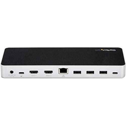STARTECH Dual Monitor USB C Docking Station for Windows Laptops - 4K MST, 60W Power Delivery (USB PD) - 2x HDMI, 4x USB-A, 1x USB-C (MST30C2HHPD) - Perfect for Home Office & Multi-Screen Productivity