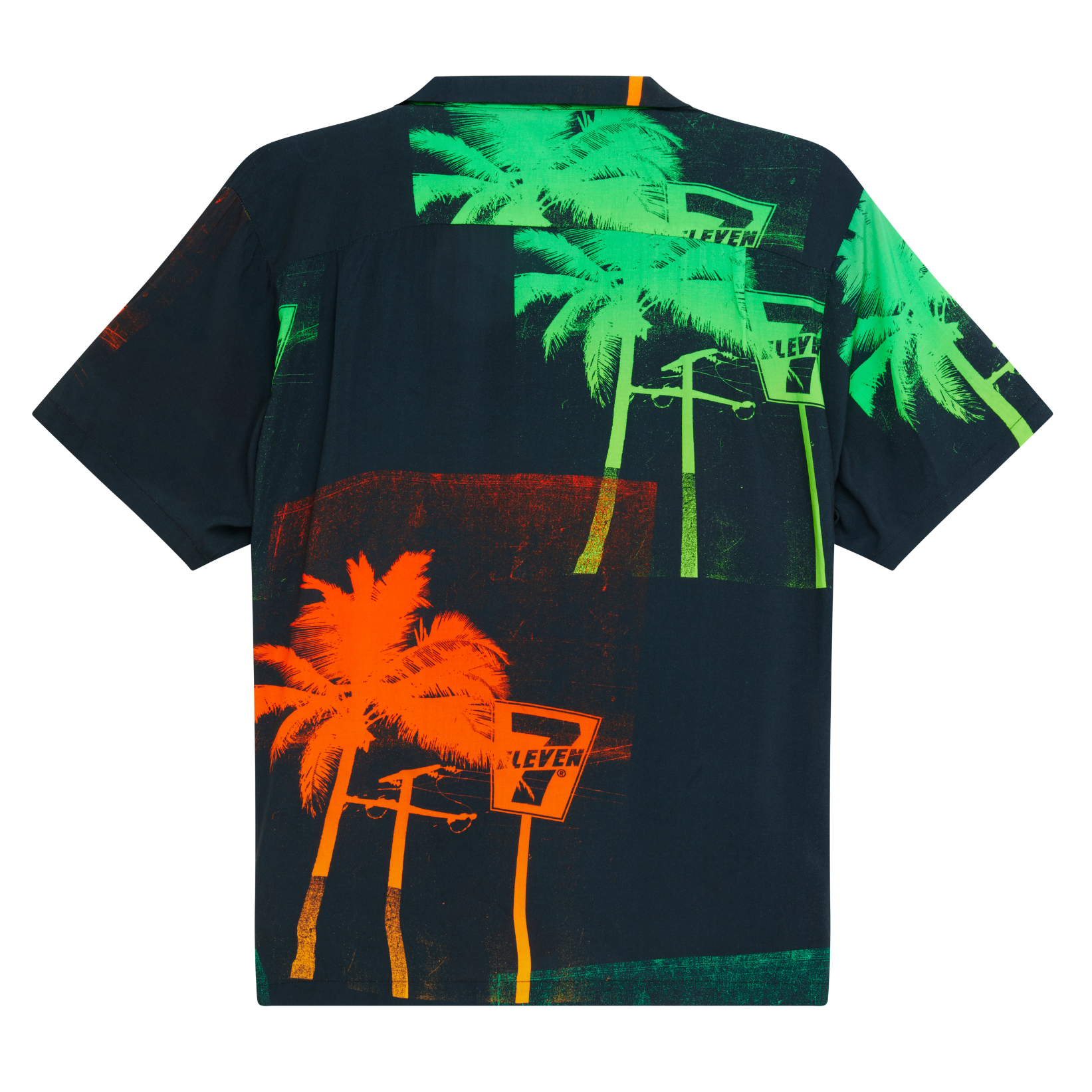 7 Eleven® Paradise Drive Hawaiian Shirt - Tropical Floral Print Short Sleeve Button Up Shirt for Men - Perfect for Beach Vacation, Luau Party & Summer Casual Wear