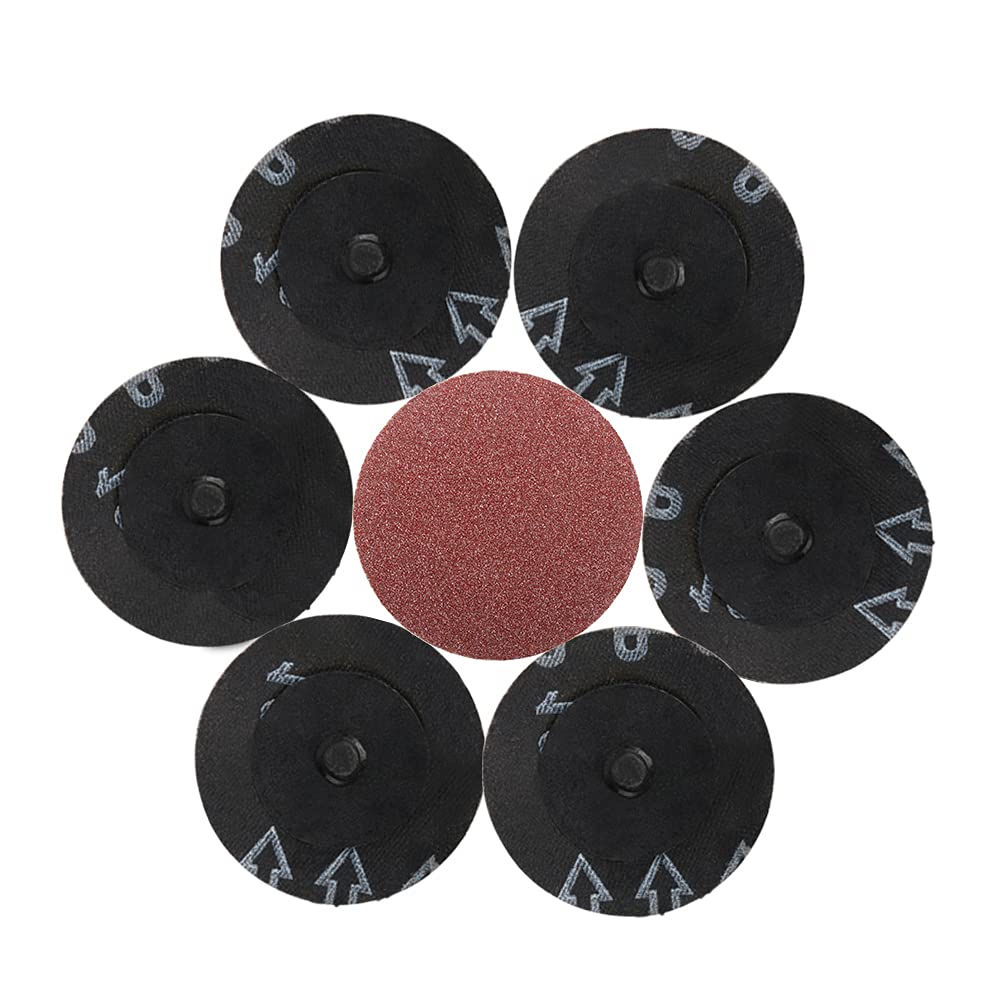 51Pcs Quick Change Discs Set - 2 Inch 36 Grit Roll Lock Grinding Discs for Die Grinder, Surface Prep, Burr & Rust Removal, Paint Stripping - Perfect for Metalworking, Woodworking & DIY Home Projects