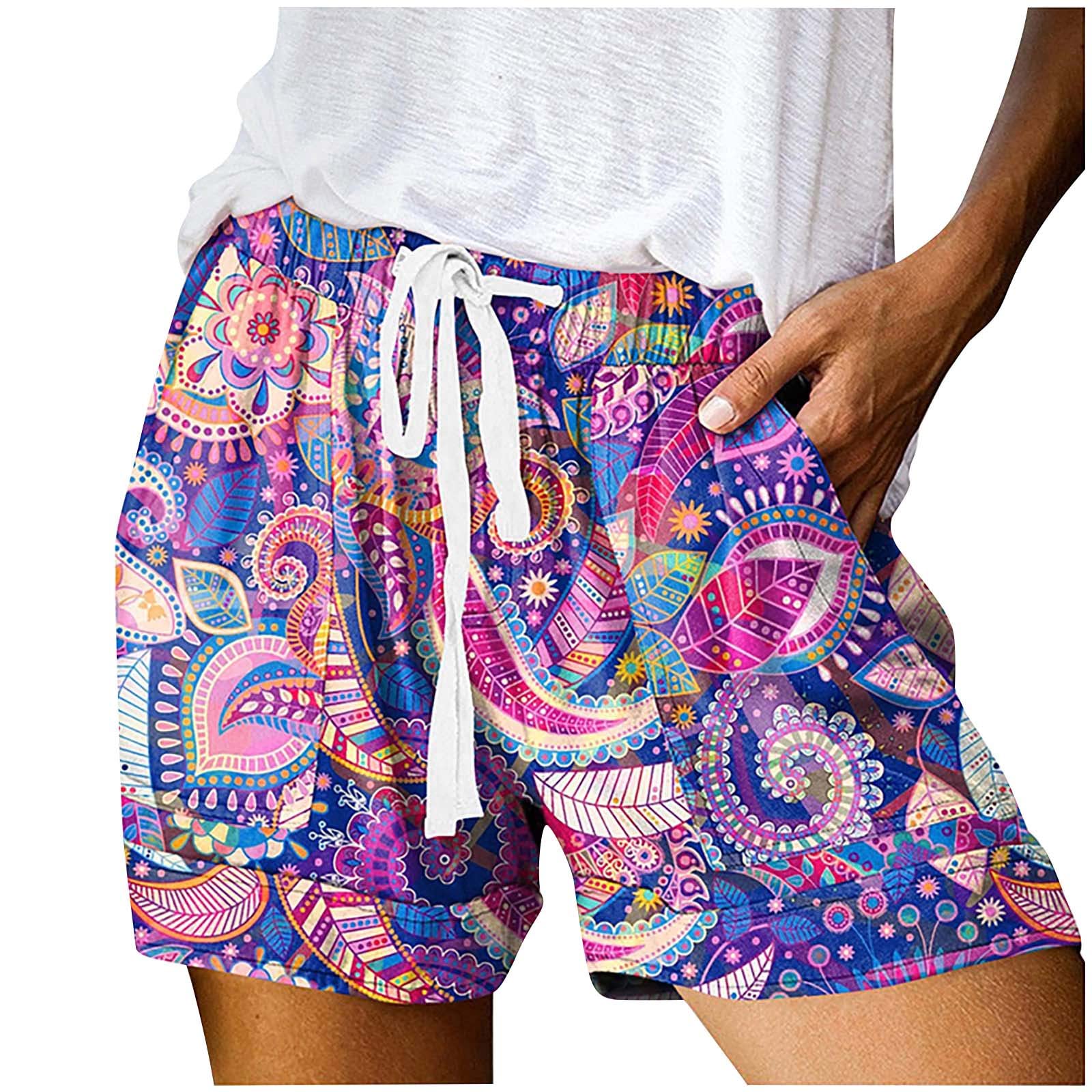 Trendy Women's Drawstring Shorts with Pockets - Beach & Summer Vacation Wear