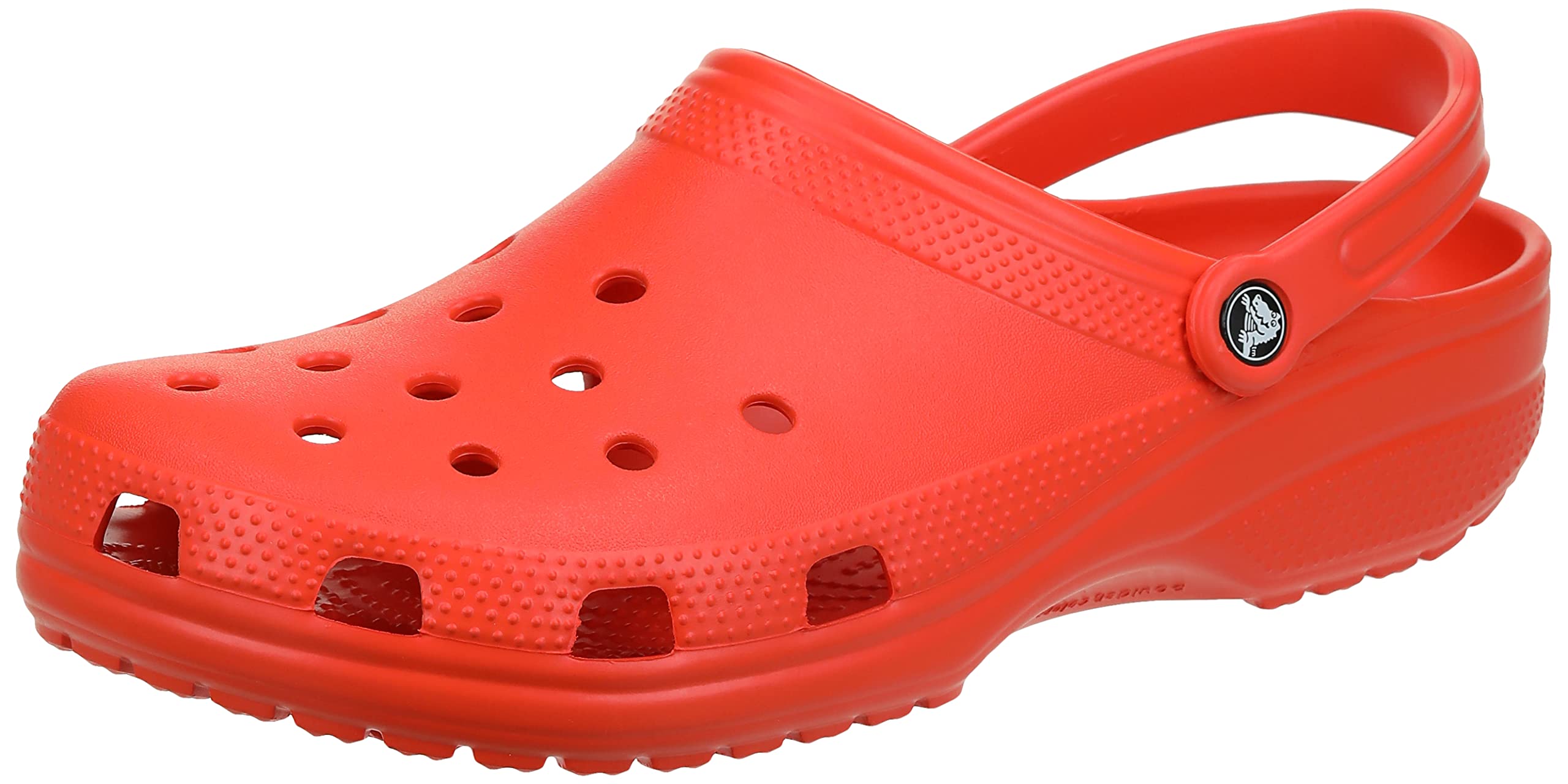 Crocs Unisex Classic Clogs for Men & Women - Comfortable Slip-On Shoes in Tangerine (US Size 6) | Perfect for Casual Wear, Gardening & Beach Outings