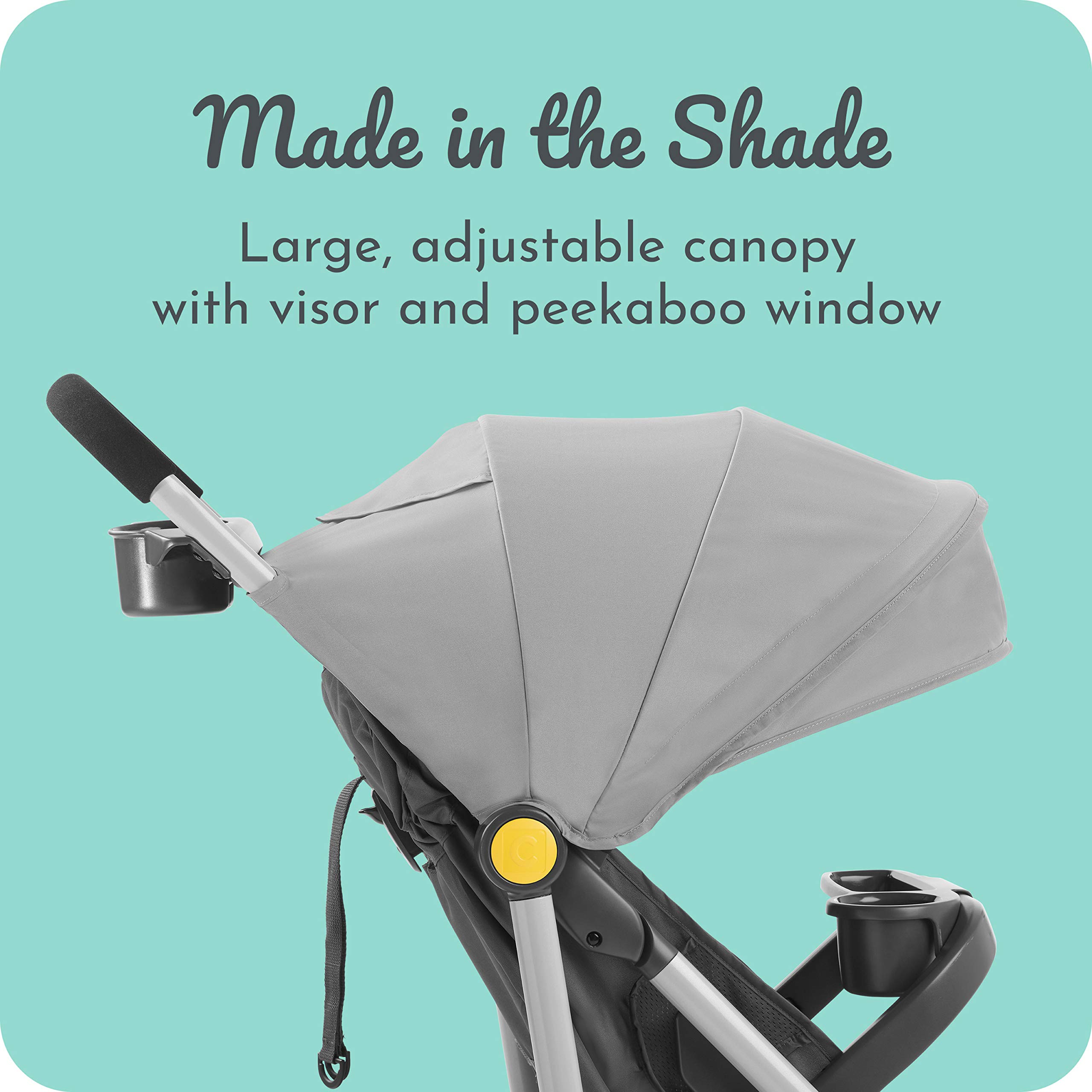 Century 3-Wheel Lightweight Stroller for Babies & Toddlers - Compact Foldable Design for Travel, Shopping & Everyday Use