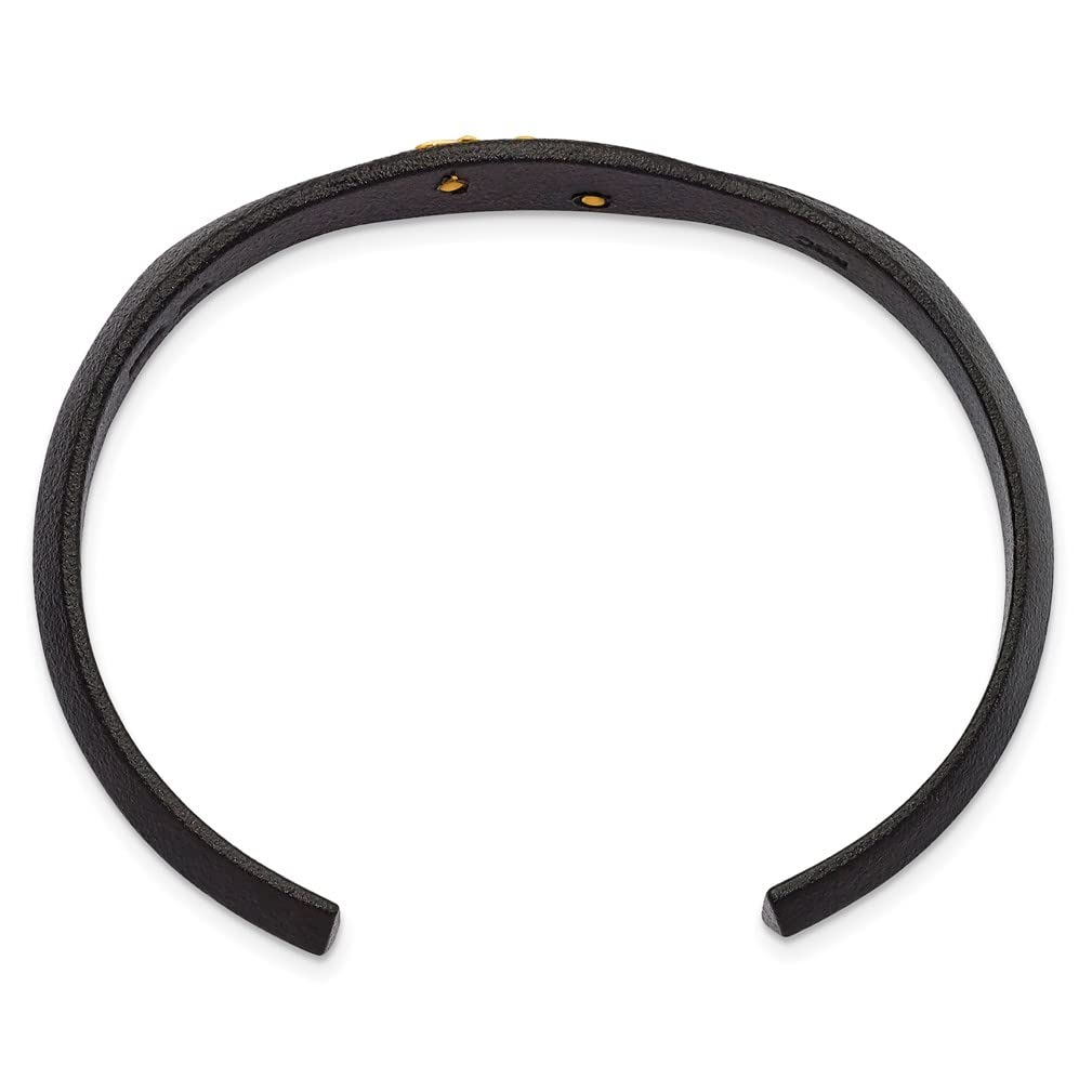 10k Yellow Gold & 12k Green Rose Gold Black Cuff Bracelet with Black Hills Gold Trim - Elegant Jewelry for Women, Perfect for Weddings, Parties & Special Occasions
