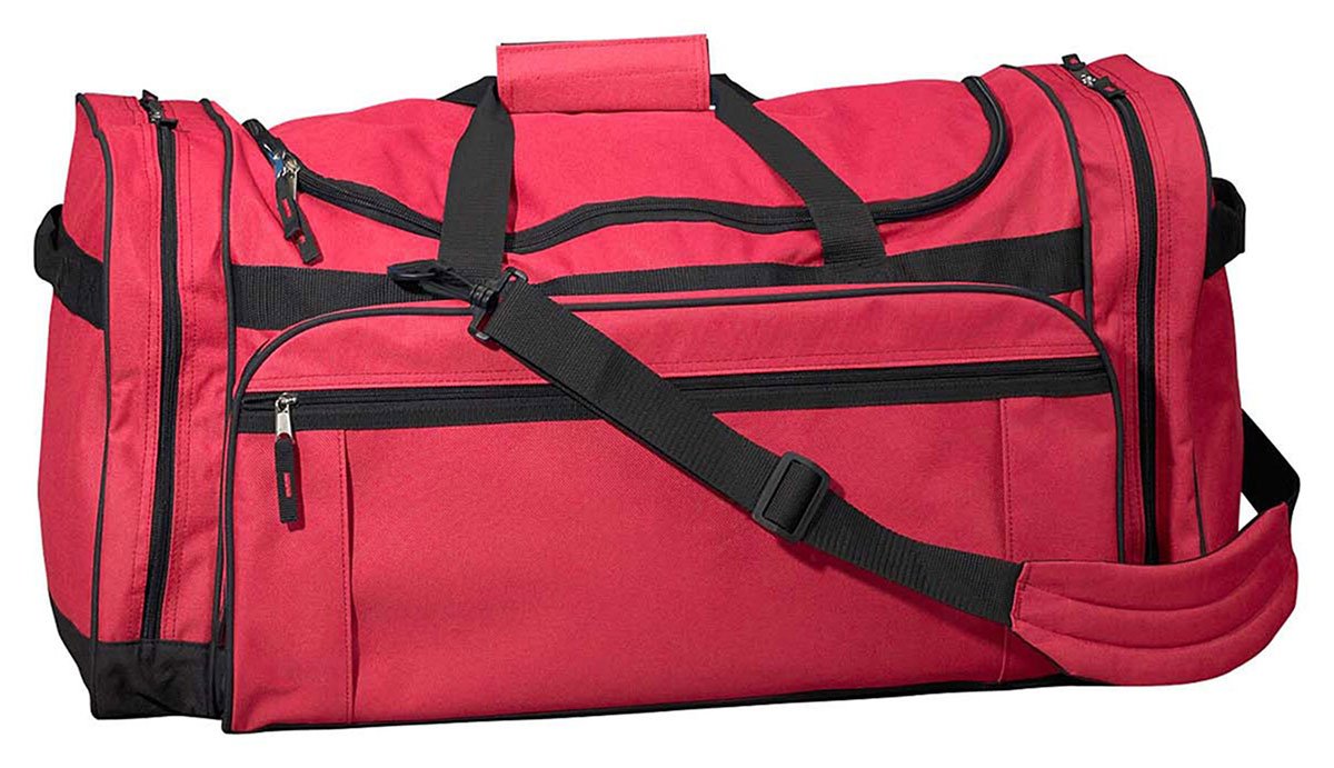 Liberty Bags Large Game Day Duffel Bag - Black - Spacious Sports Equipment & Travel Gear for Football, Basketball, Gym & Weekend Getaways