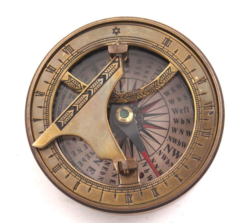 Engraved Brass Compass Gift for Husband - Romantic Bronze Keepsake for Men & Women - Personalized 5th 25th 50th Wedding Anniversary Present - Perfect for Outdoor Adventures & Travel Memories